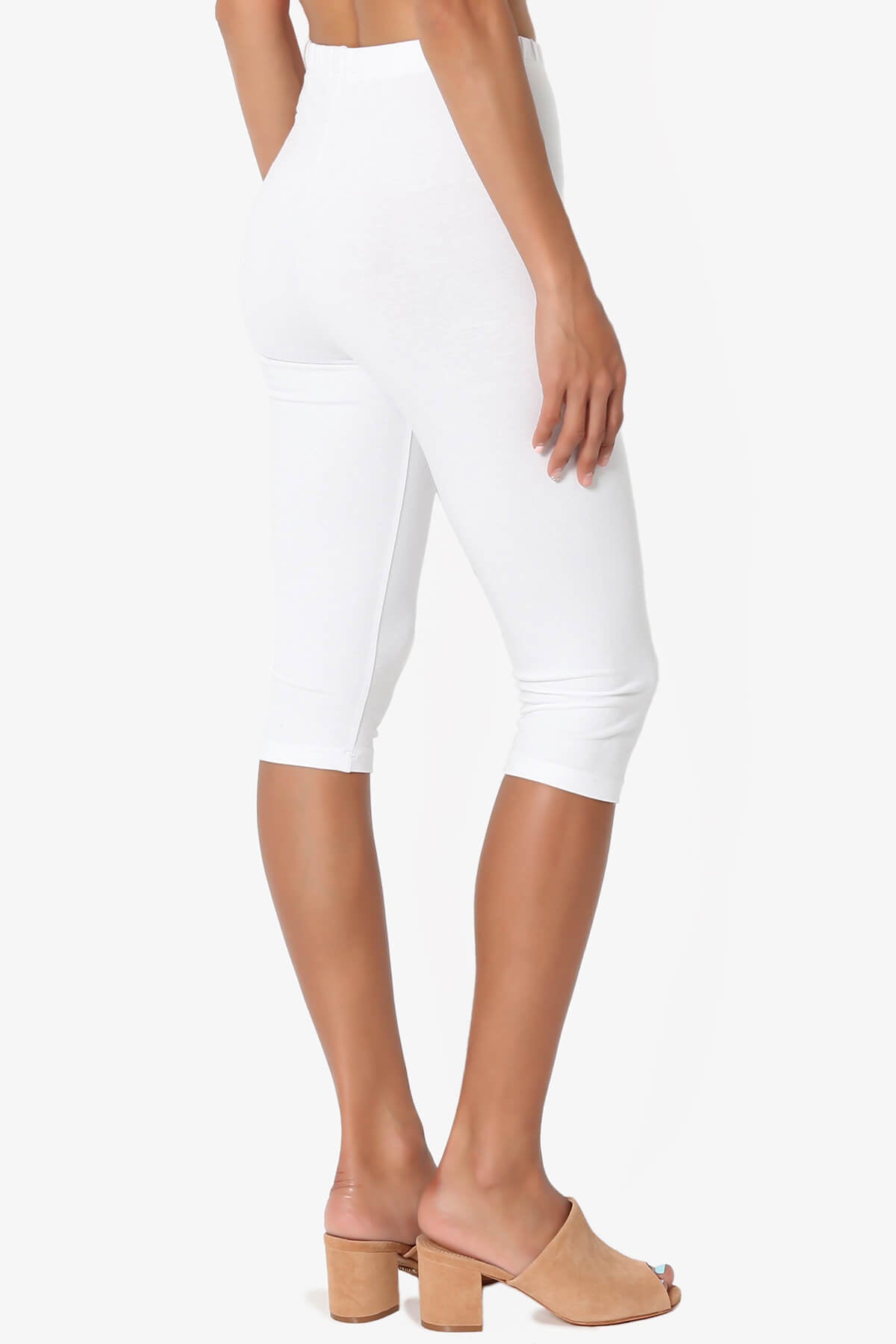 Kite Cotton Below Knee Leggings WHITE_4