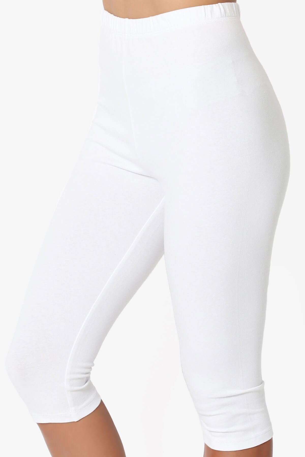 Kite Cotton Below Knee Leggings WHITE_5
