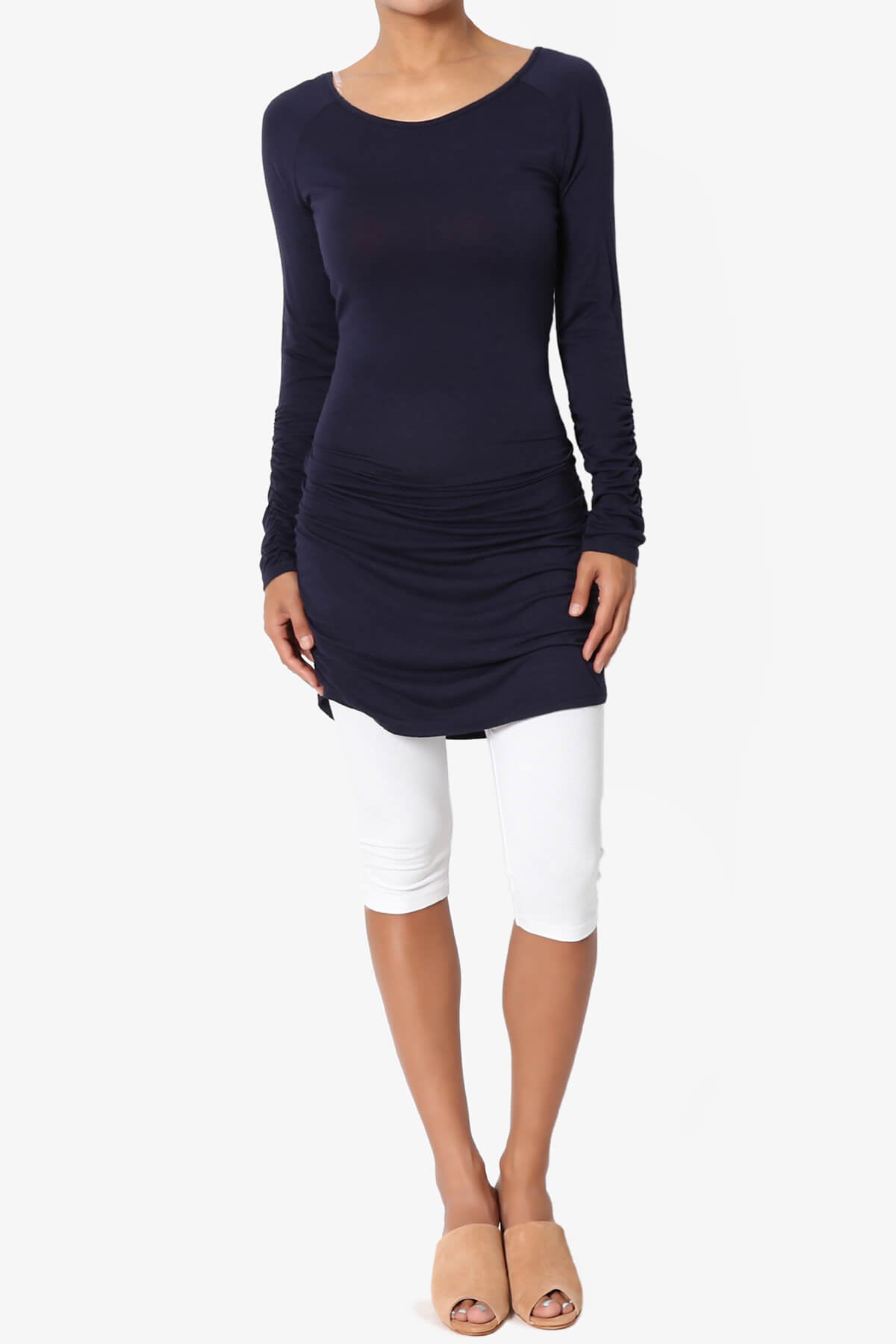 Kite Cotton Below Knee Leggings WHITE_6