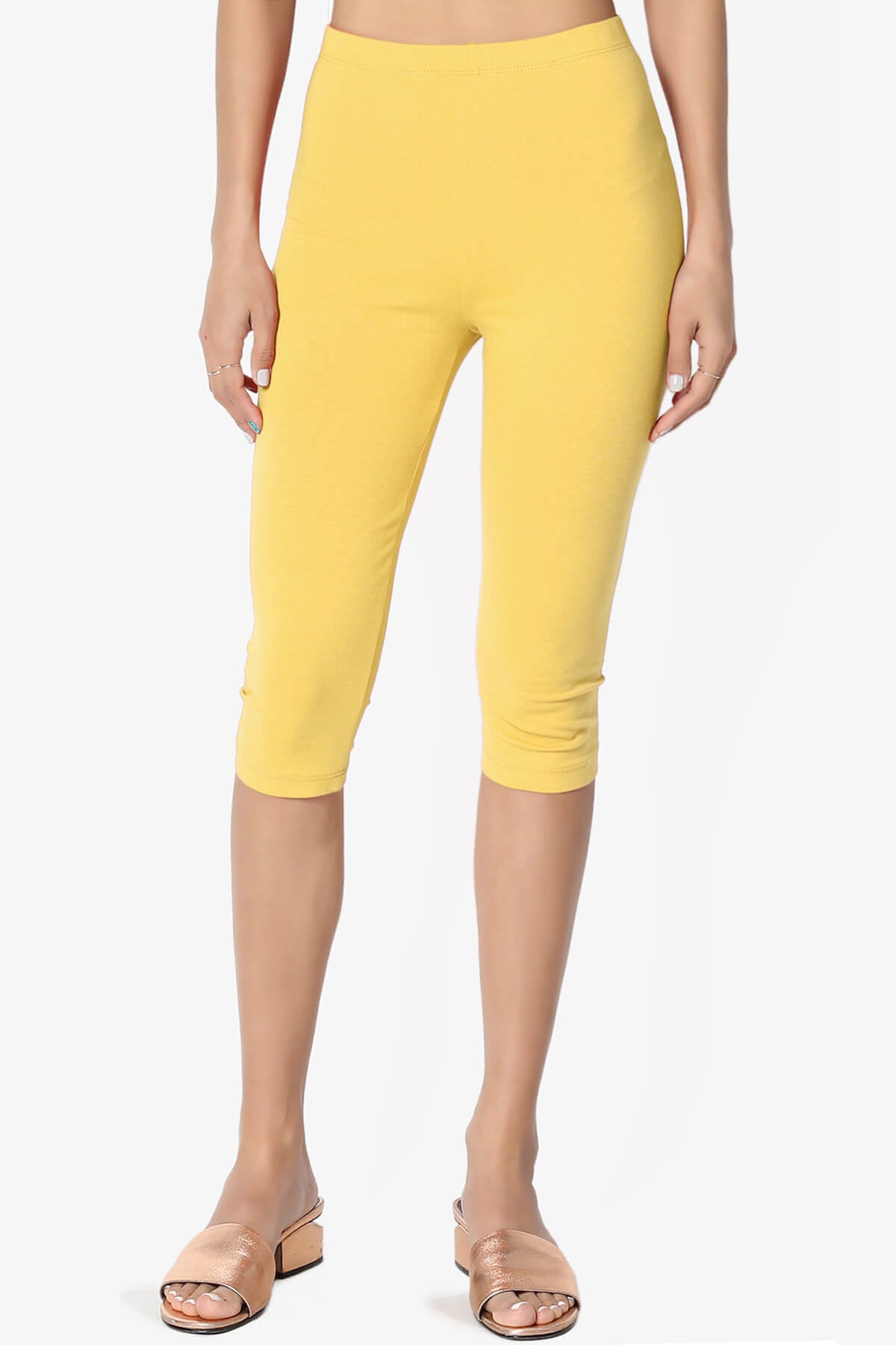 Kite Cotton Below Knee Leggings YELLOW_1