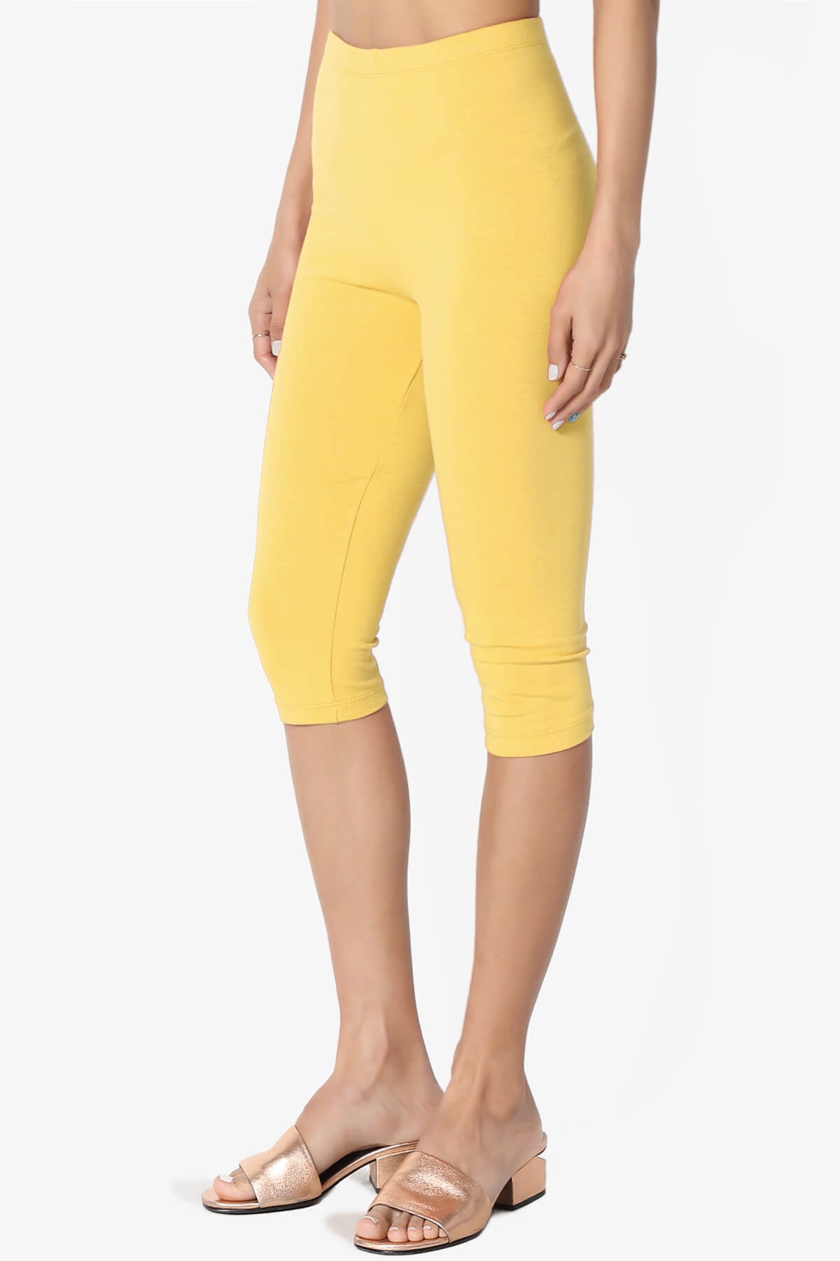 Kite Cotton Below Knee Leggings YELLOW_3