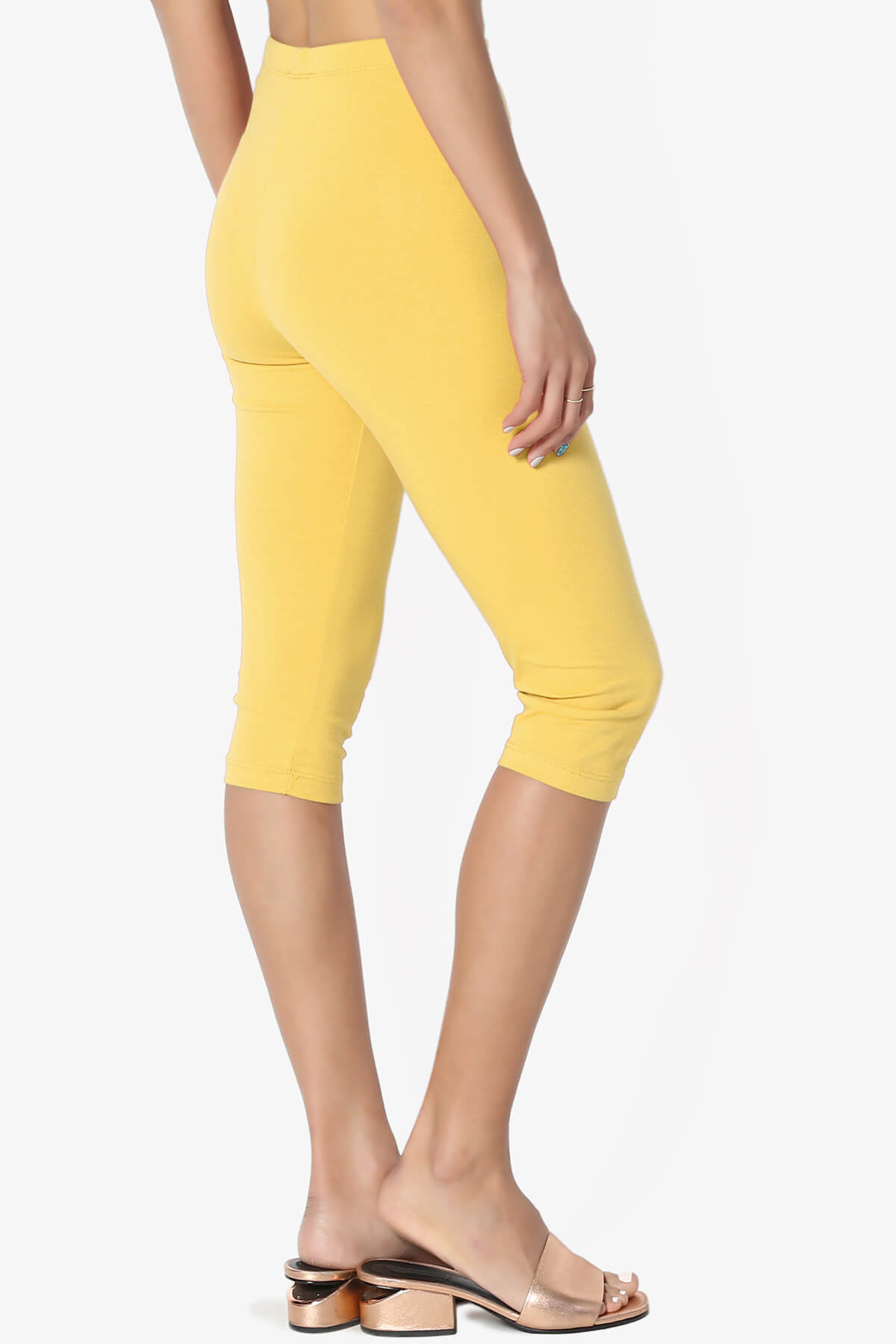 Kite Cotton Below Knee Leggings YELLOW_4