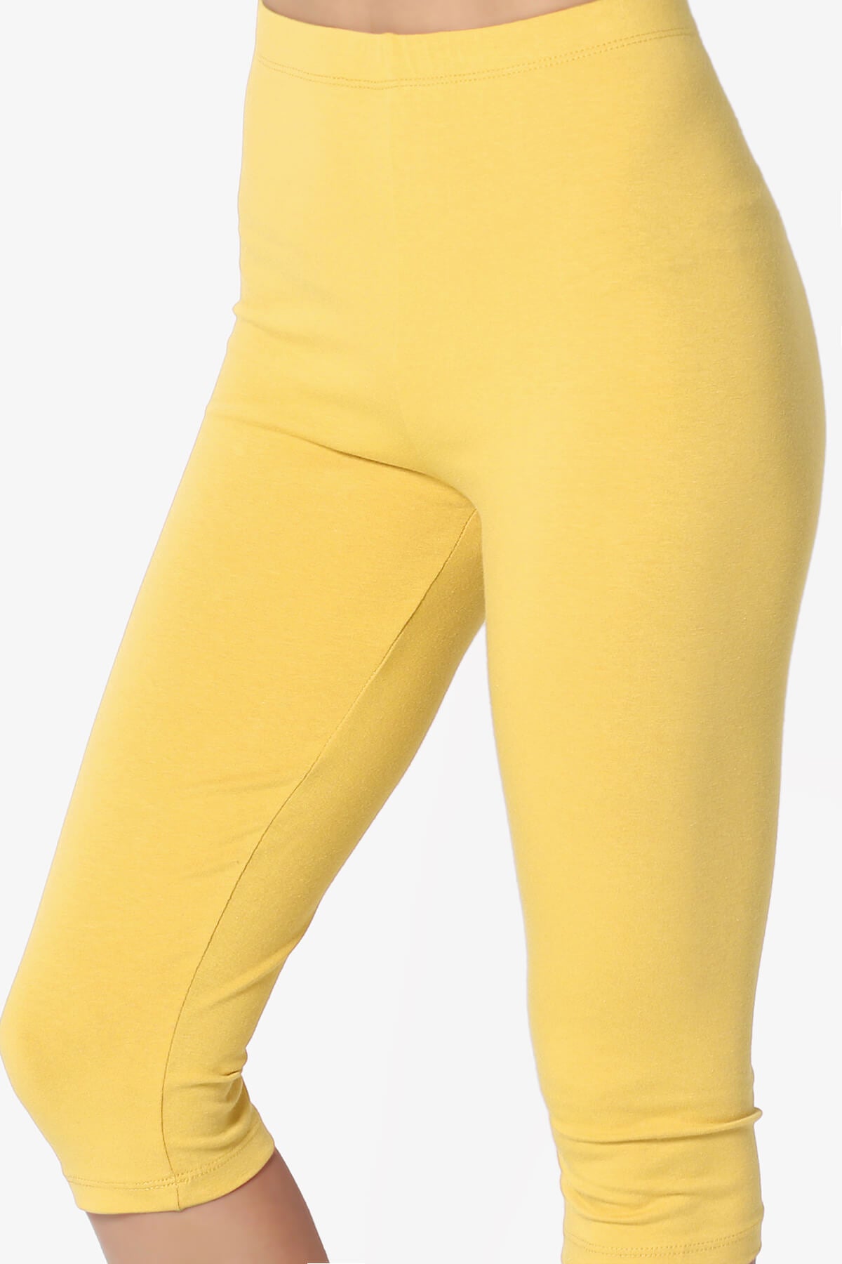 Kite Cotton Below Knee Leggings YELLOW_5