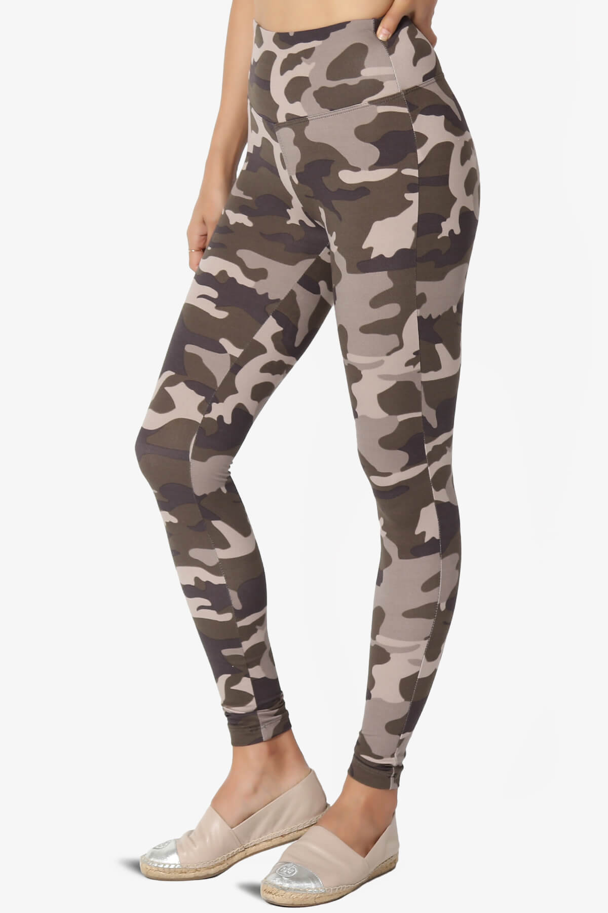 Lafayette Camo Army High Waist Microfiber Leggings DUSTY OLIVE_3