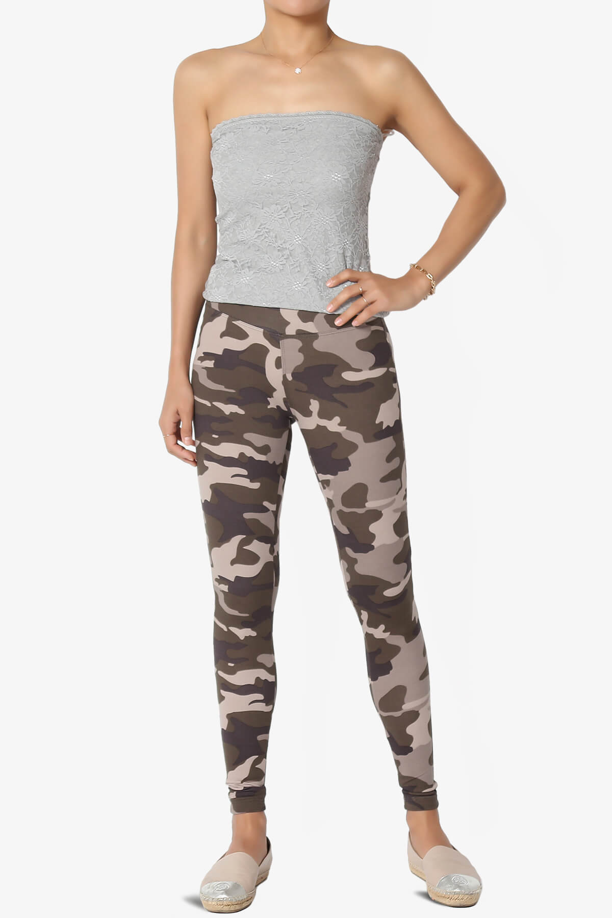 Lafayette Camo Army High Waist Microfiber Leggings DUSTY OLIVE_6