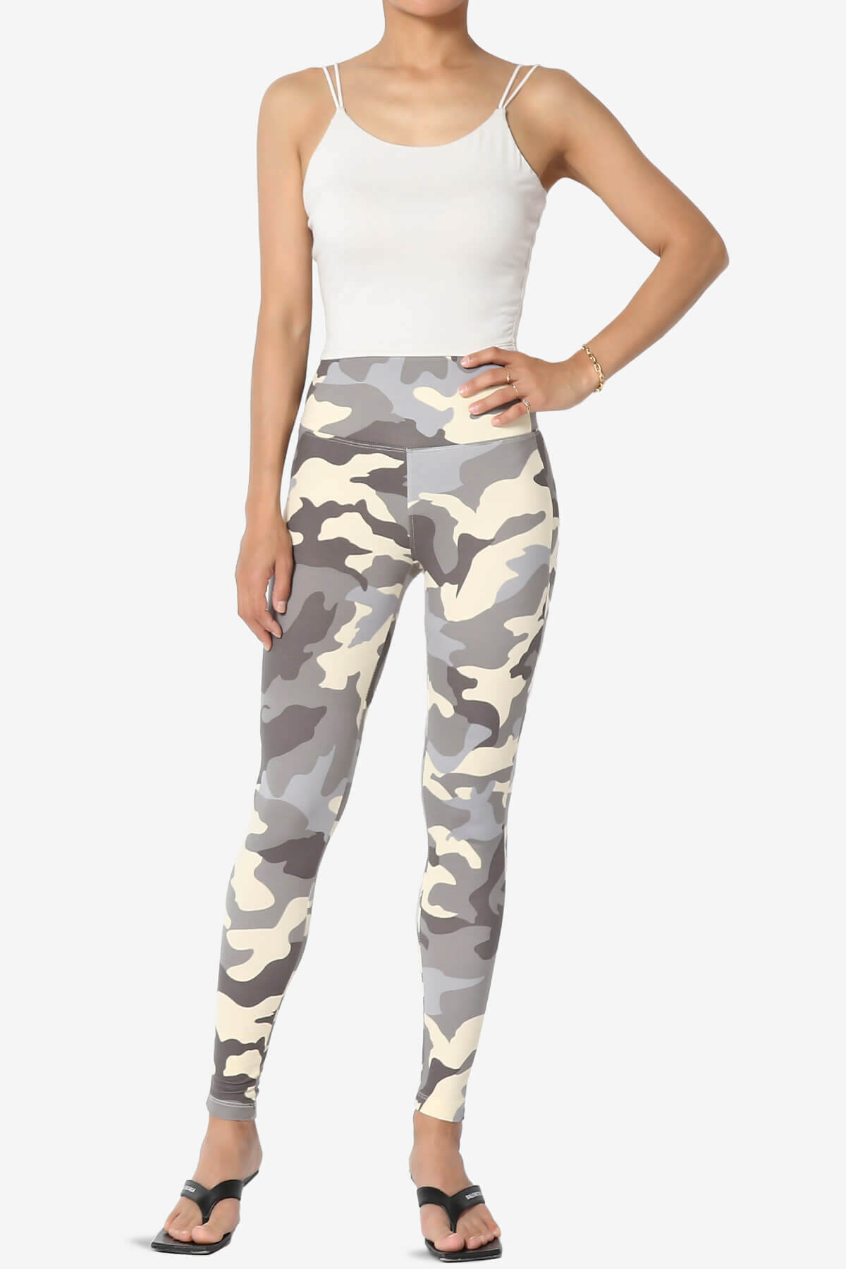 Lafayette Camo High Waist Microfiber Leggings GREY_6