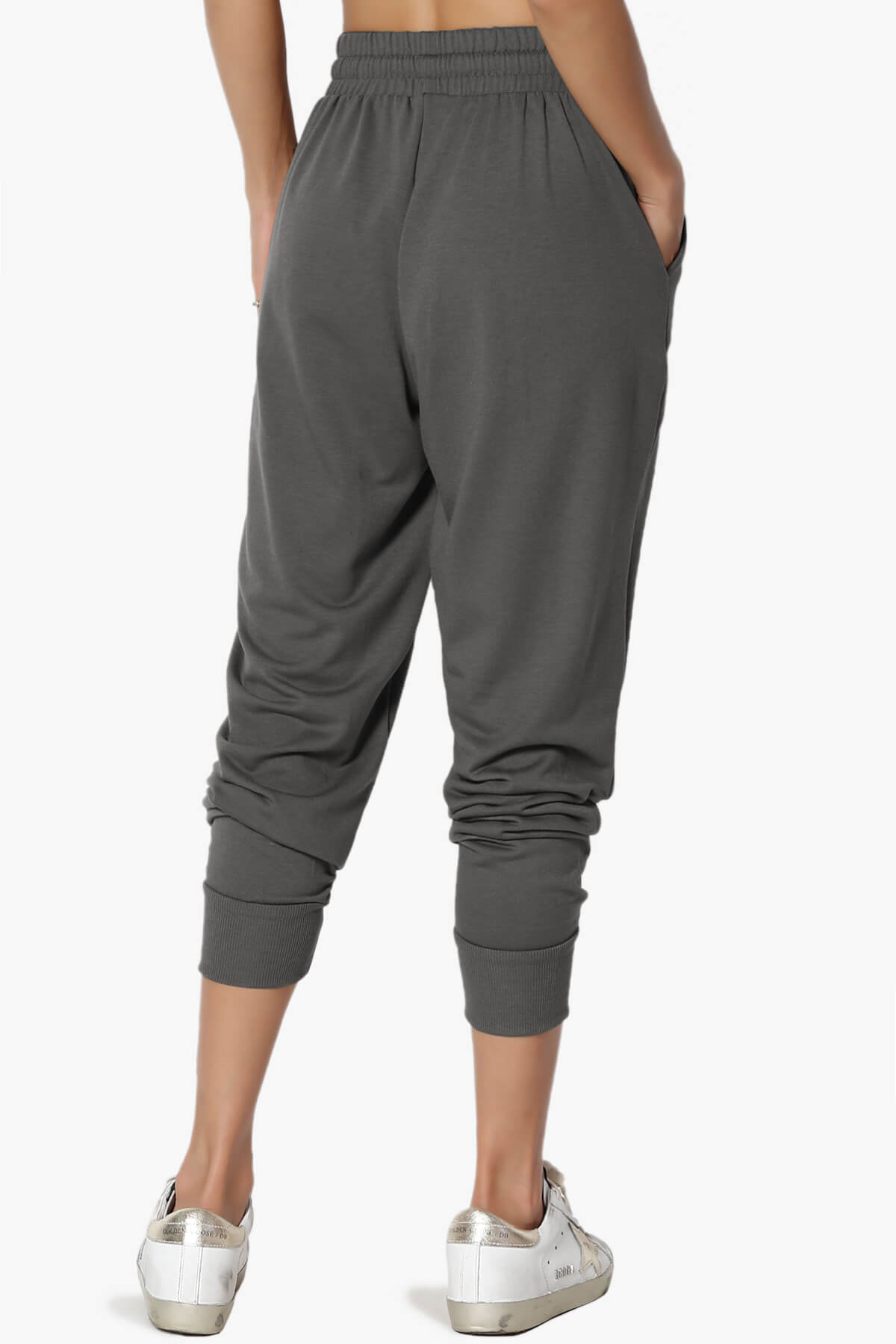 Lanette Drawstring Jersey Jogger Pants ASH GREY_2