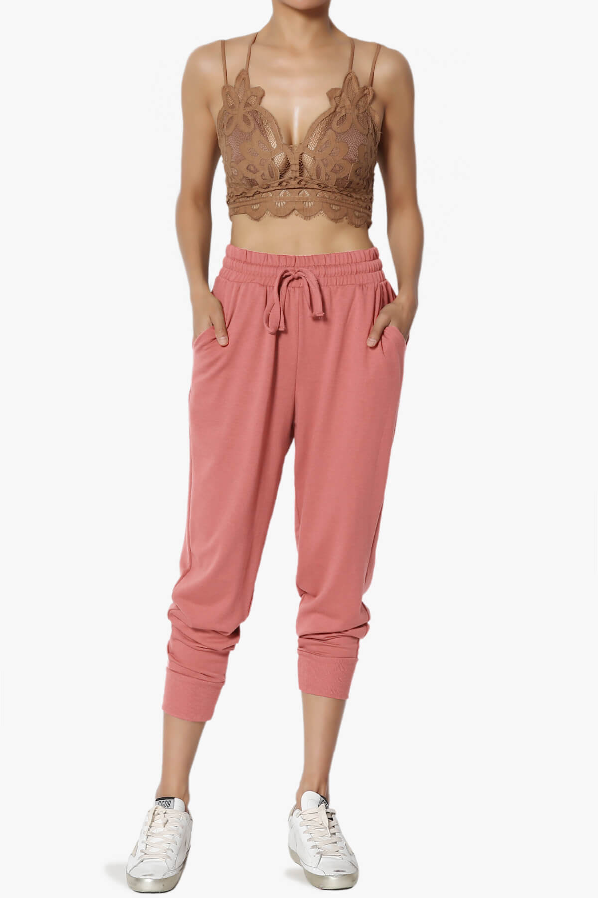 Lanette Drawstring Jersey Jogger Pants ASH ROSE_6