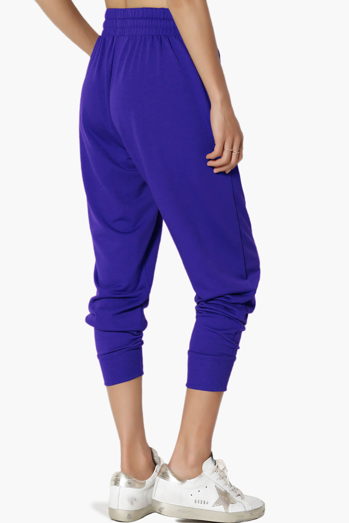 Lanette Drawstring Jersey Jogger Pants BRIGHT BLUE_4