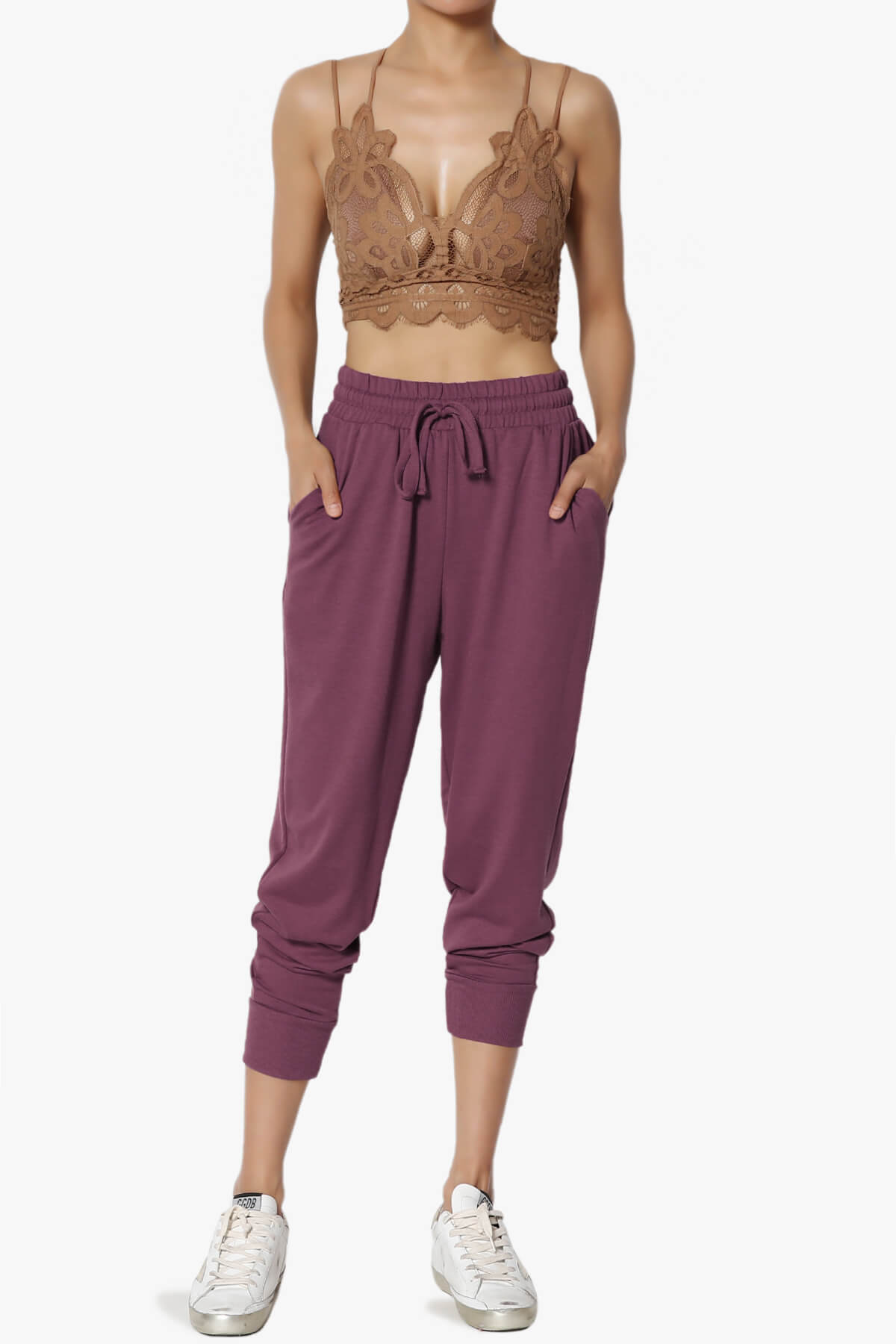 Lanette Drawstring Jersey Jogger Pants DUSTY PLUM_6