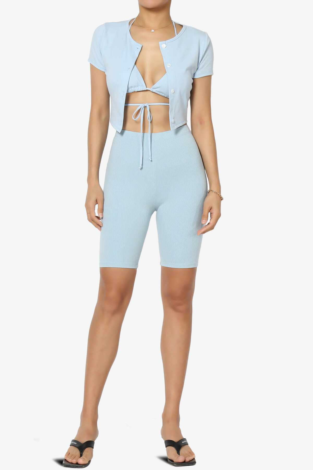 Linda Cardigan And Bra Top SET LIGHT BLUE_6