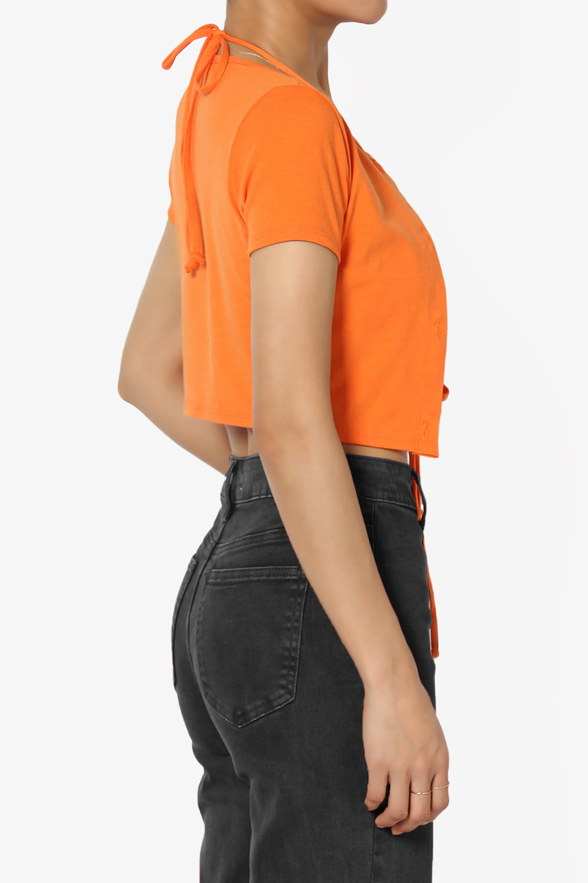 Linda Cardigan And Bra Top SET ORANGE_4