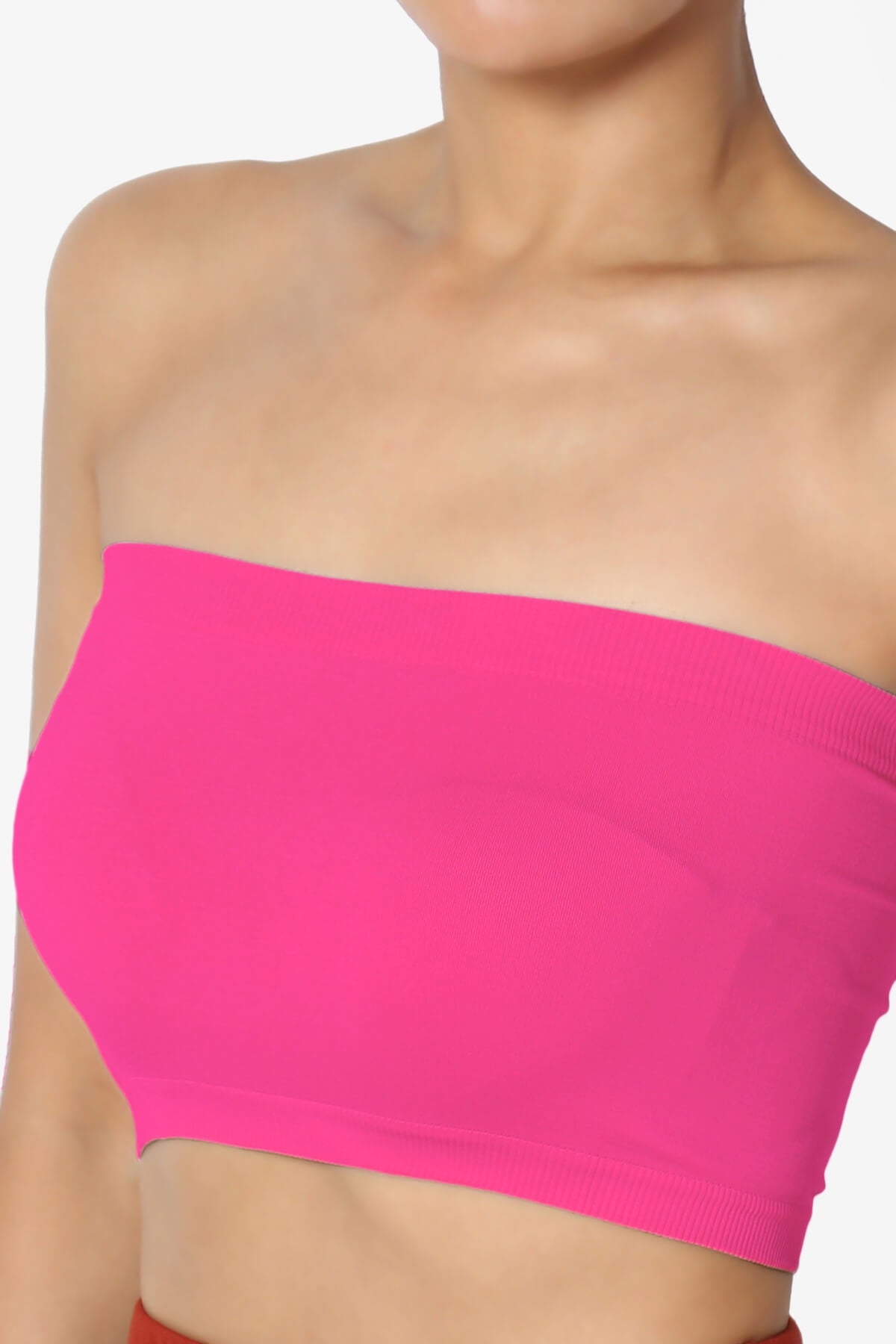 Ludlow Seamless Bandeau Bra Top FUCHSIA_5