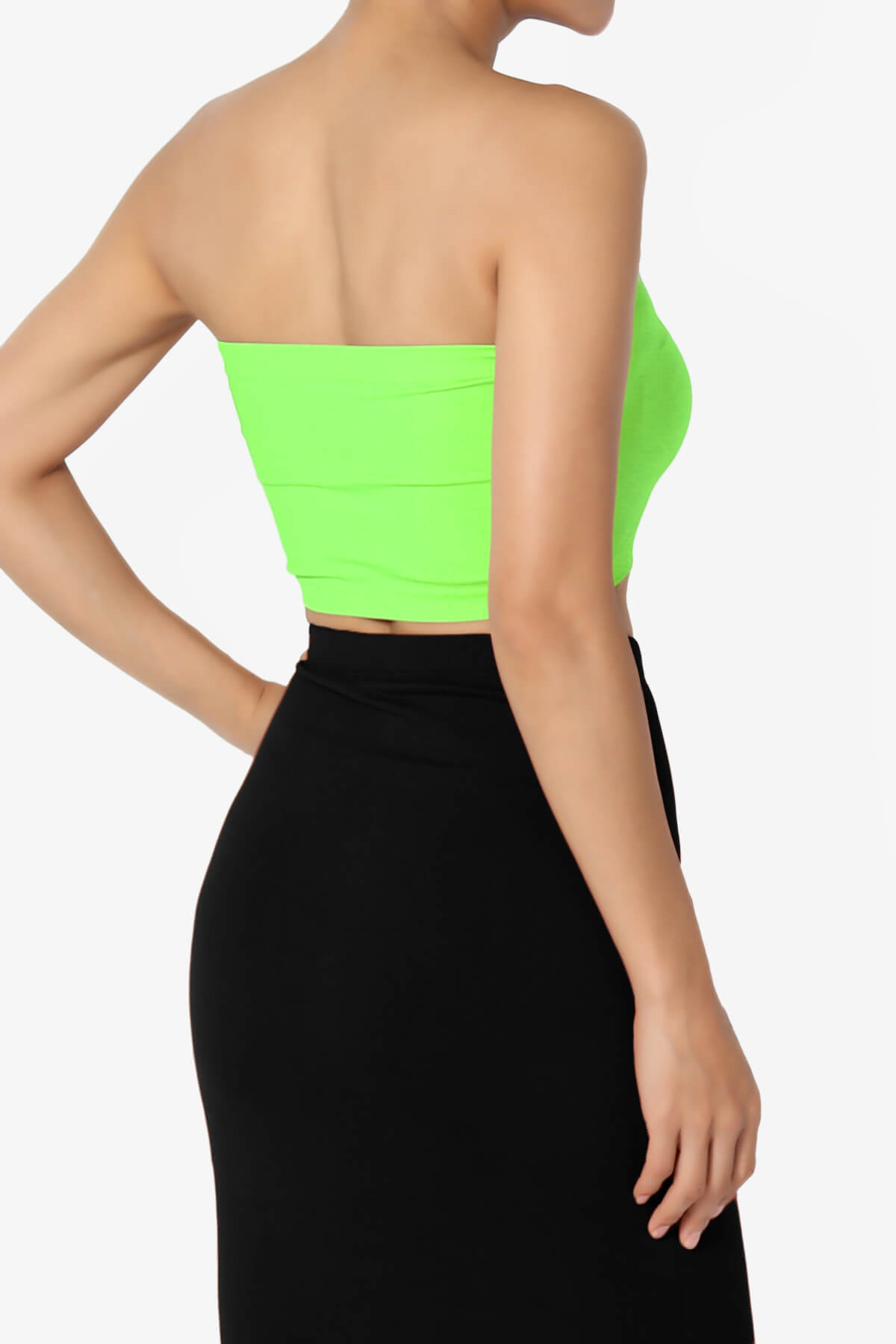Ludlow Seamless Bandeau Bra Top NEON GREEN_4