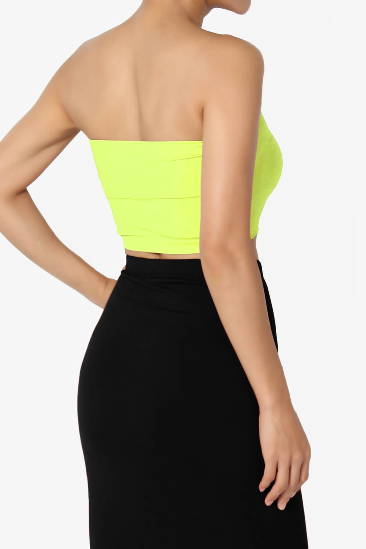 Ludlow Seamless Bandeau Bra Top NEON YELLOW_4