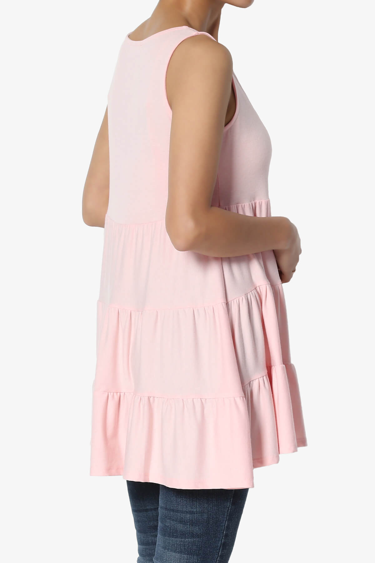 Maiika Sleeveless Tiered Ruffle Top DUSTY PINK_4