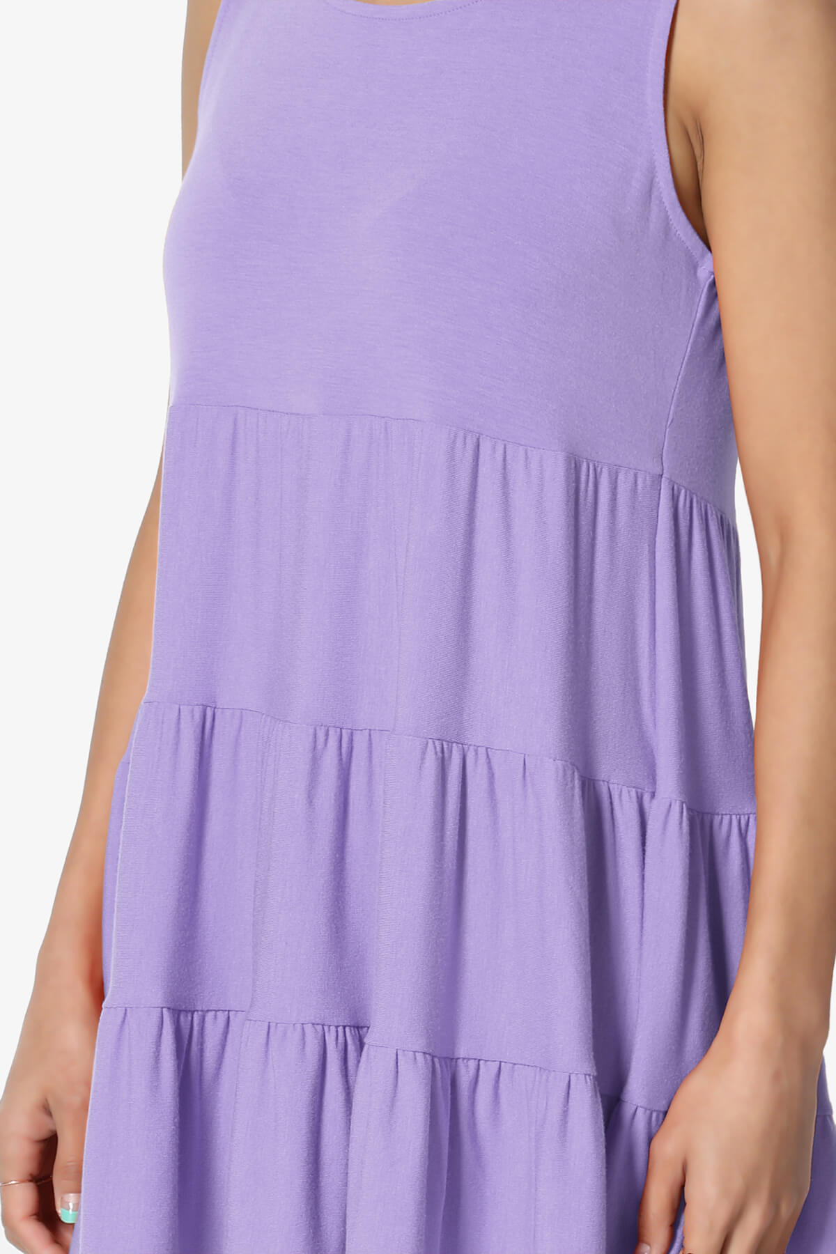 Maiika Sleeveless Tiered Ruffle Top LAVENDER_5