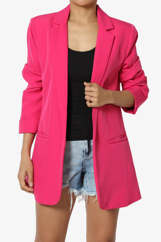 Malory Cuffed Sleeve Open Front Blazer