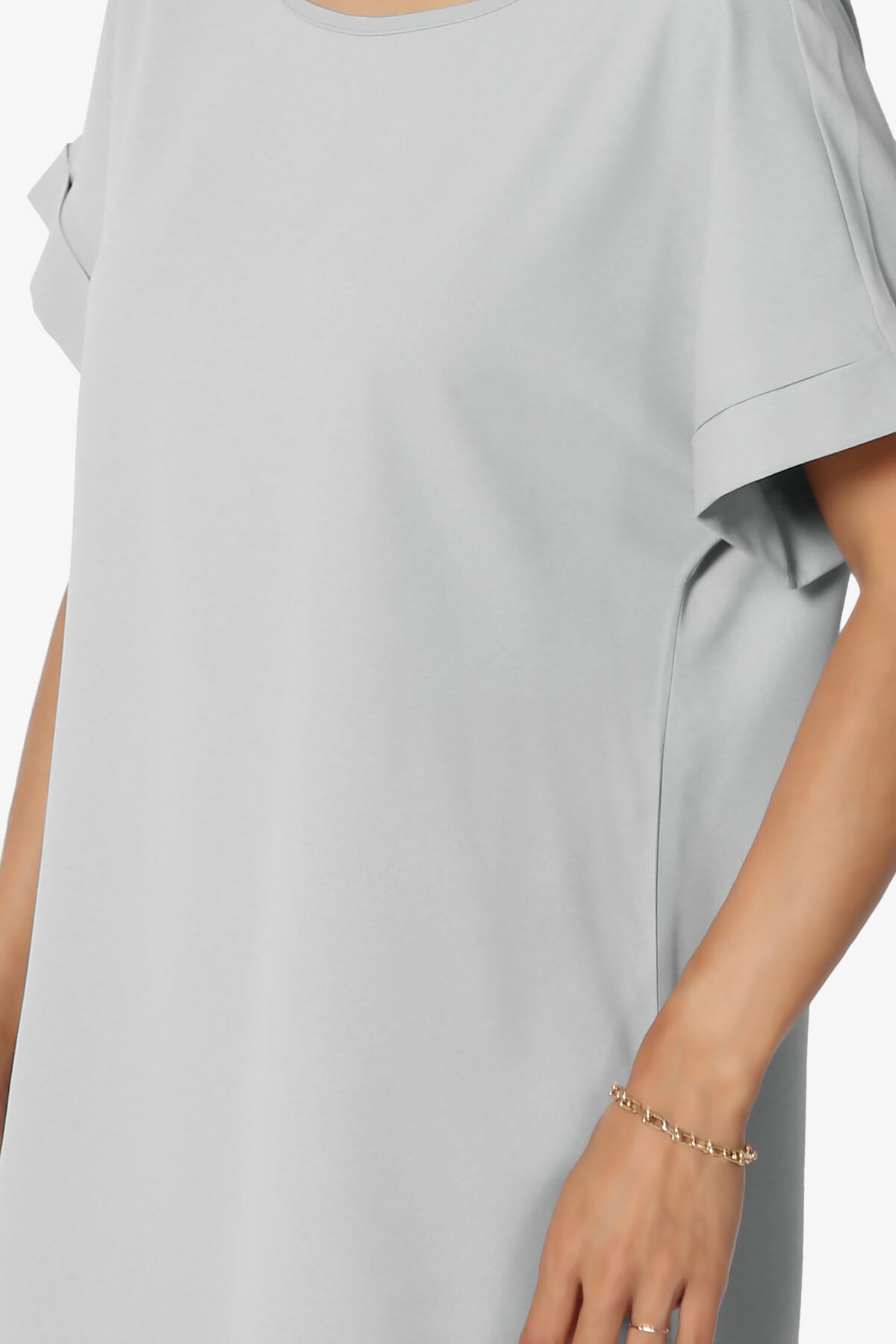 Marla Lightweight Woven Dolman Top LIGHT GREY_5