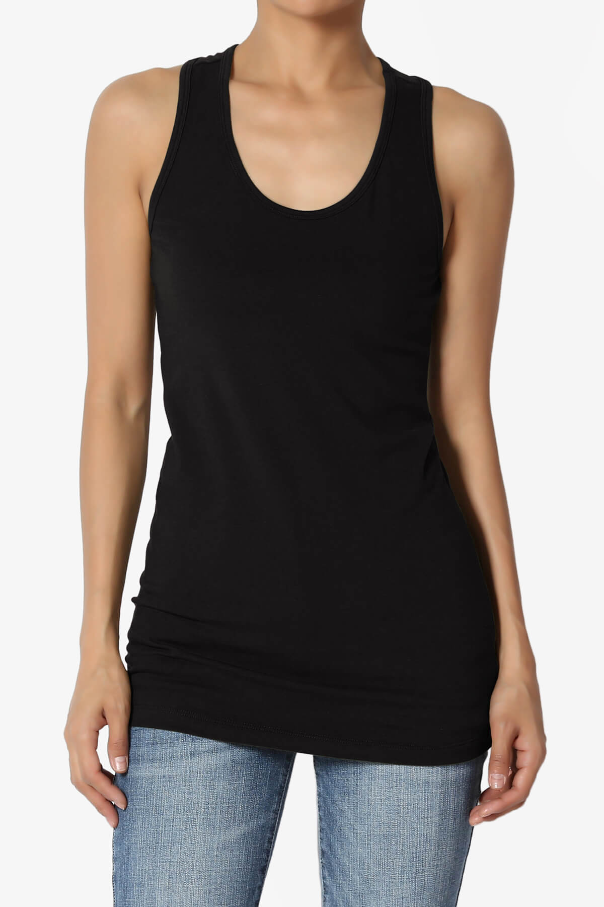 Marnie Racerback Tank Top BLACK_1