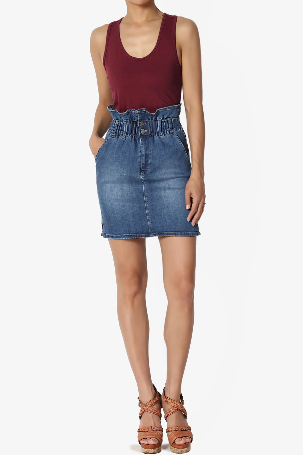 Marnie Racerback Tank Top DARK BURGUNDY_6