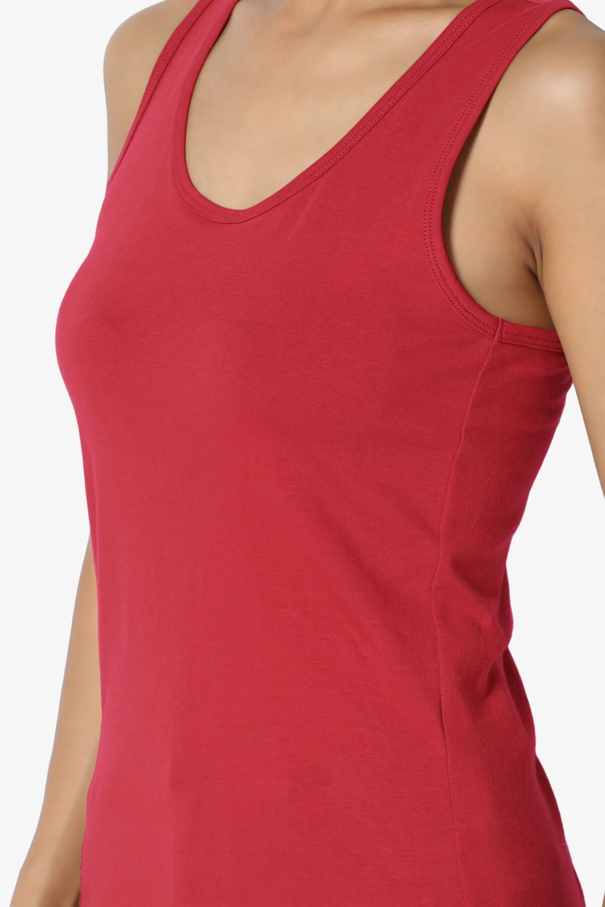 Marnie Racerback Tank Top DARK RED_5