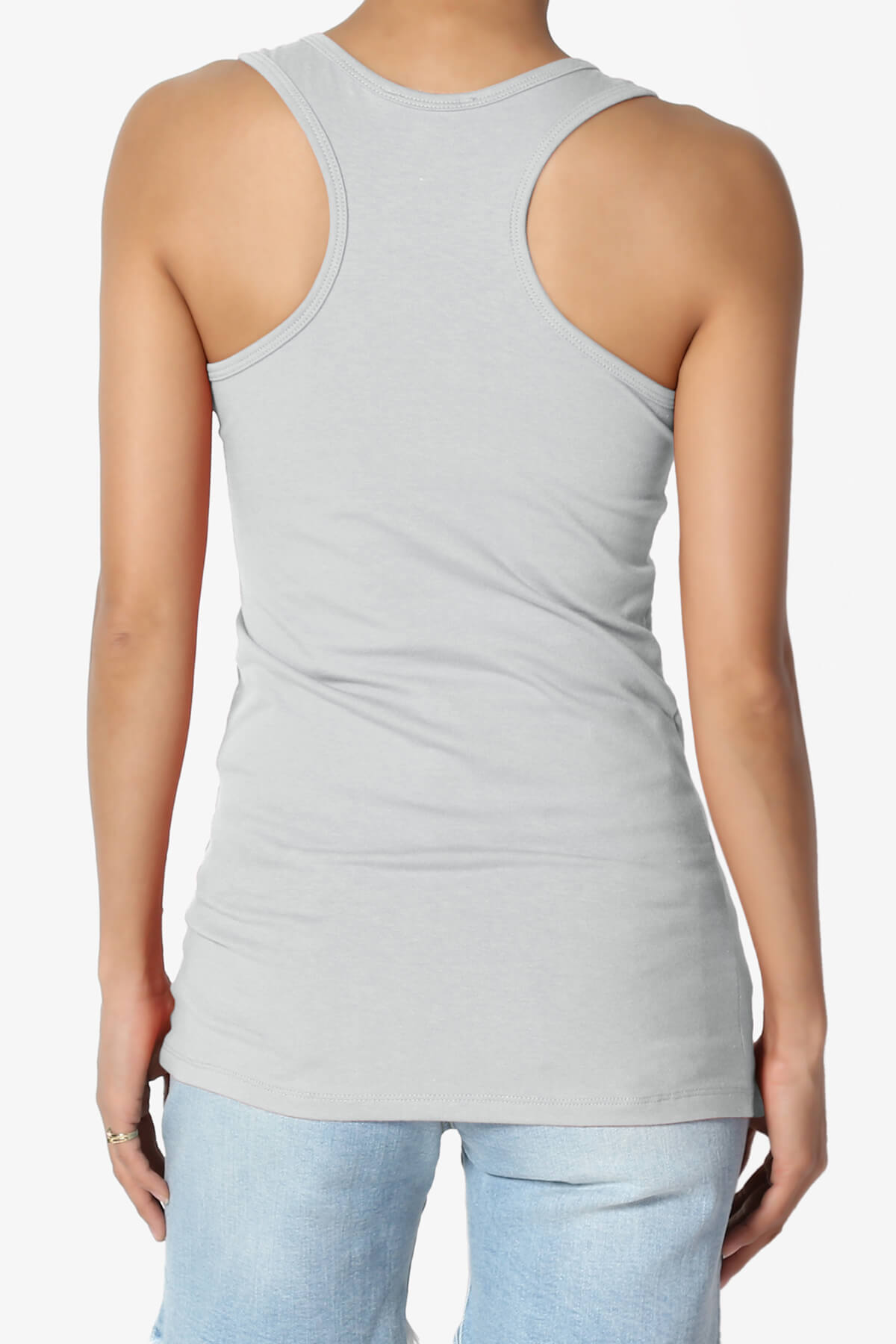 Marnie Racerback Tank Top LIGHT GREY_2