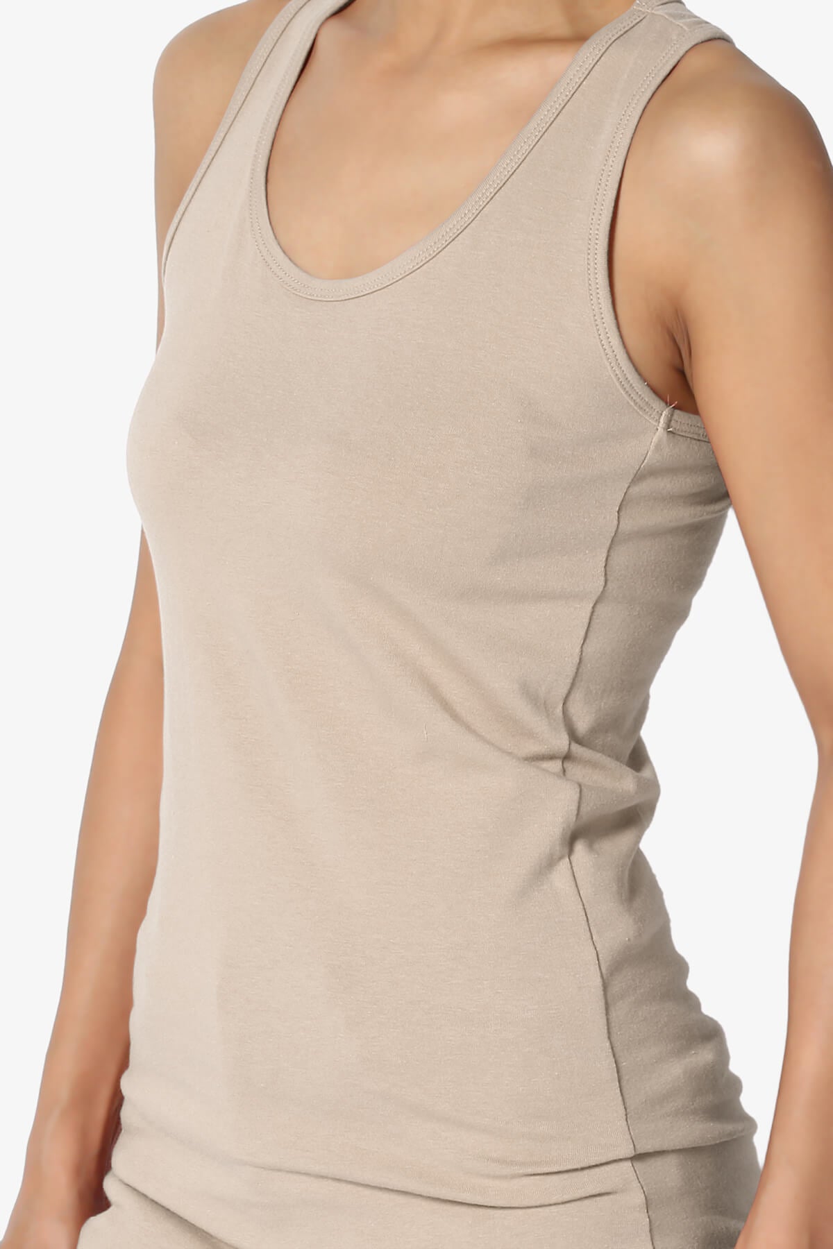 Marnie Racerback Tank Top LIGHT MOCHA_5