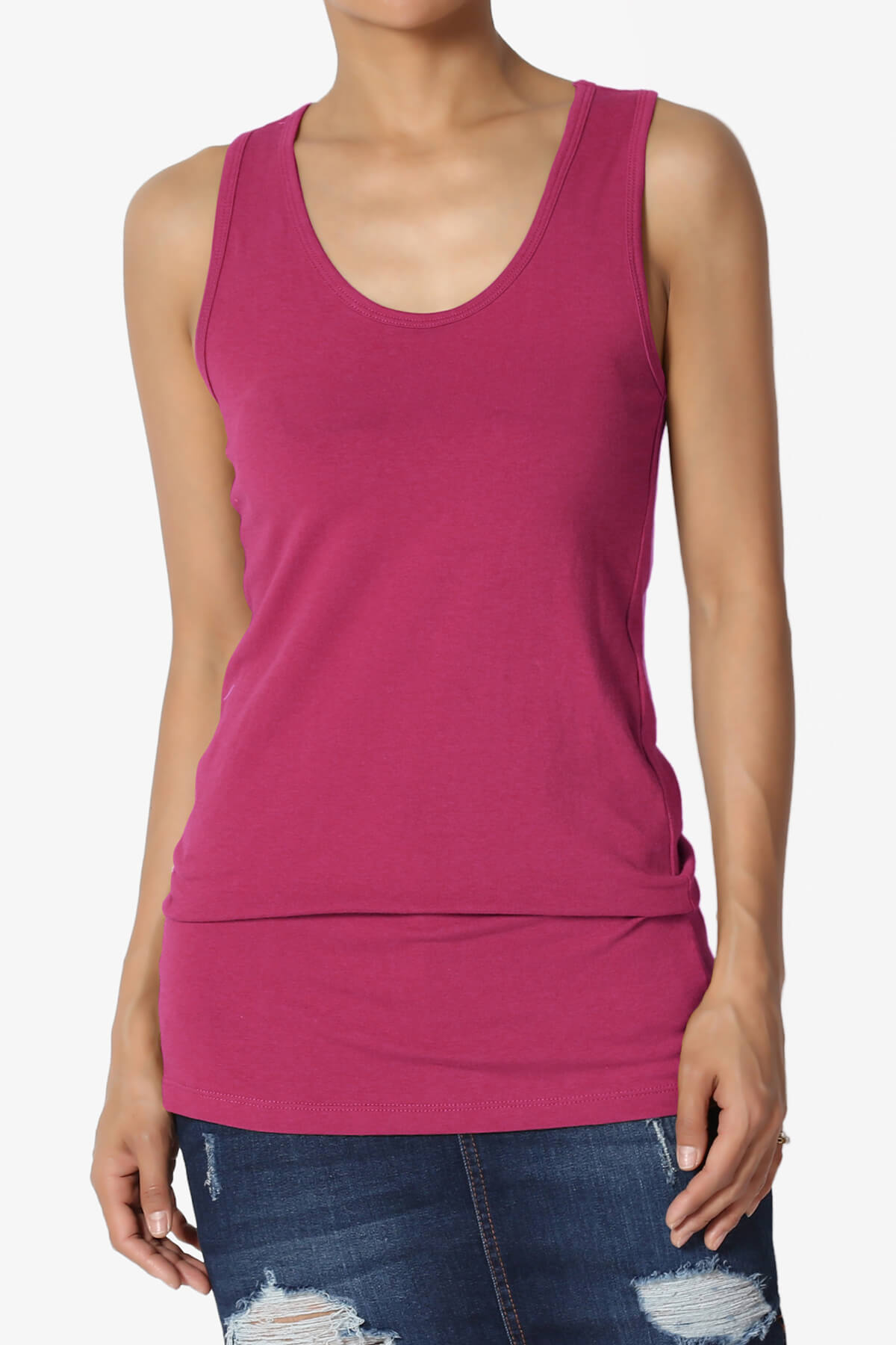 Marnie Racerback Tank Top MAGENTA_1