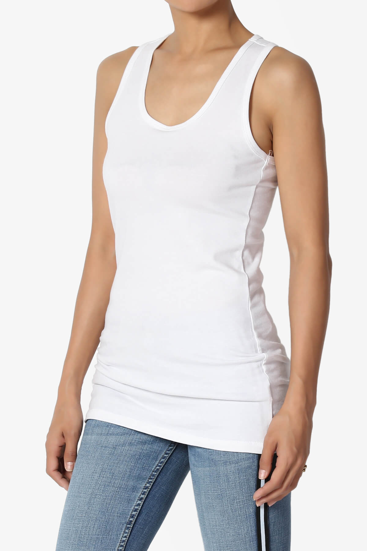 Marnie Racerback Tank Top WHITE_3