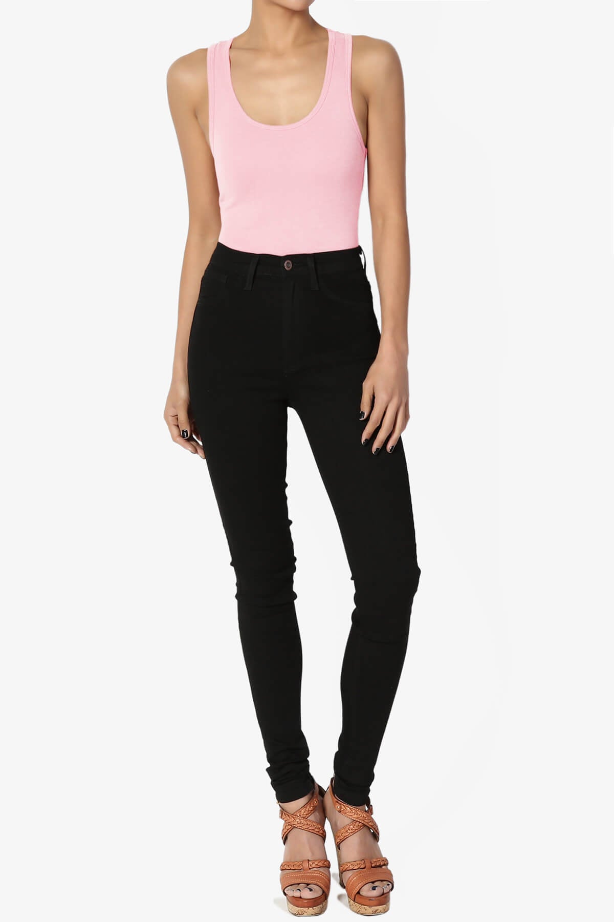 Maya Scoop Neck Tank Bodysuit DUSTY PINK_6