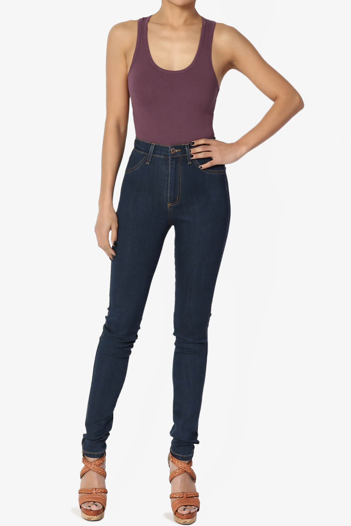 Maya Scoop Neck Tank Bodysuit