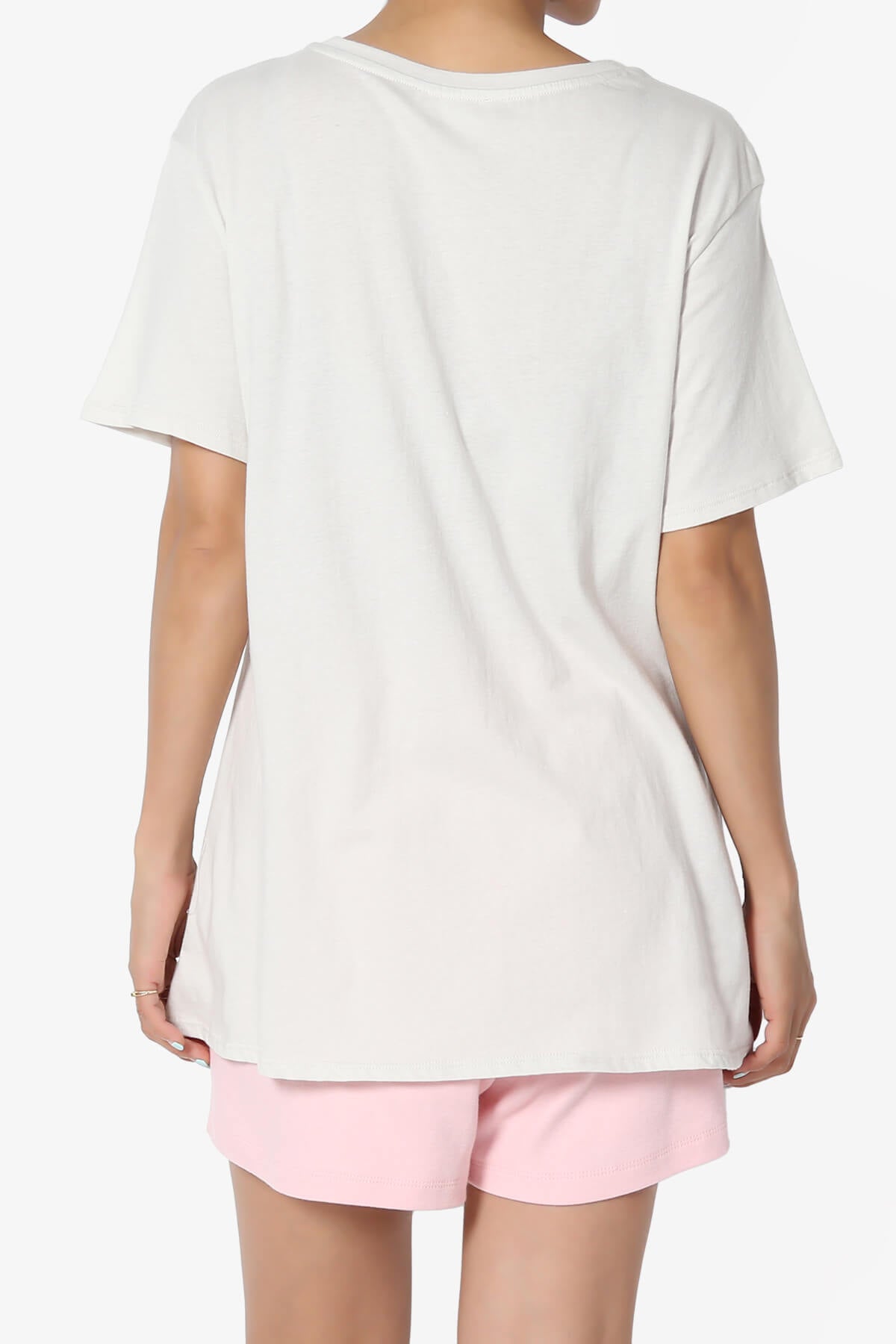 Mayra O Neck Cotton Boyfriend Tee BONE_2