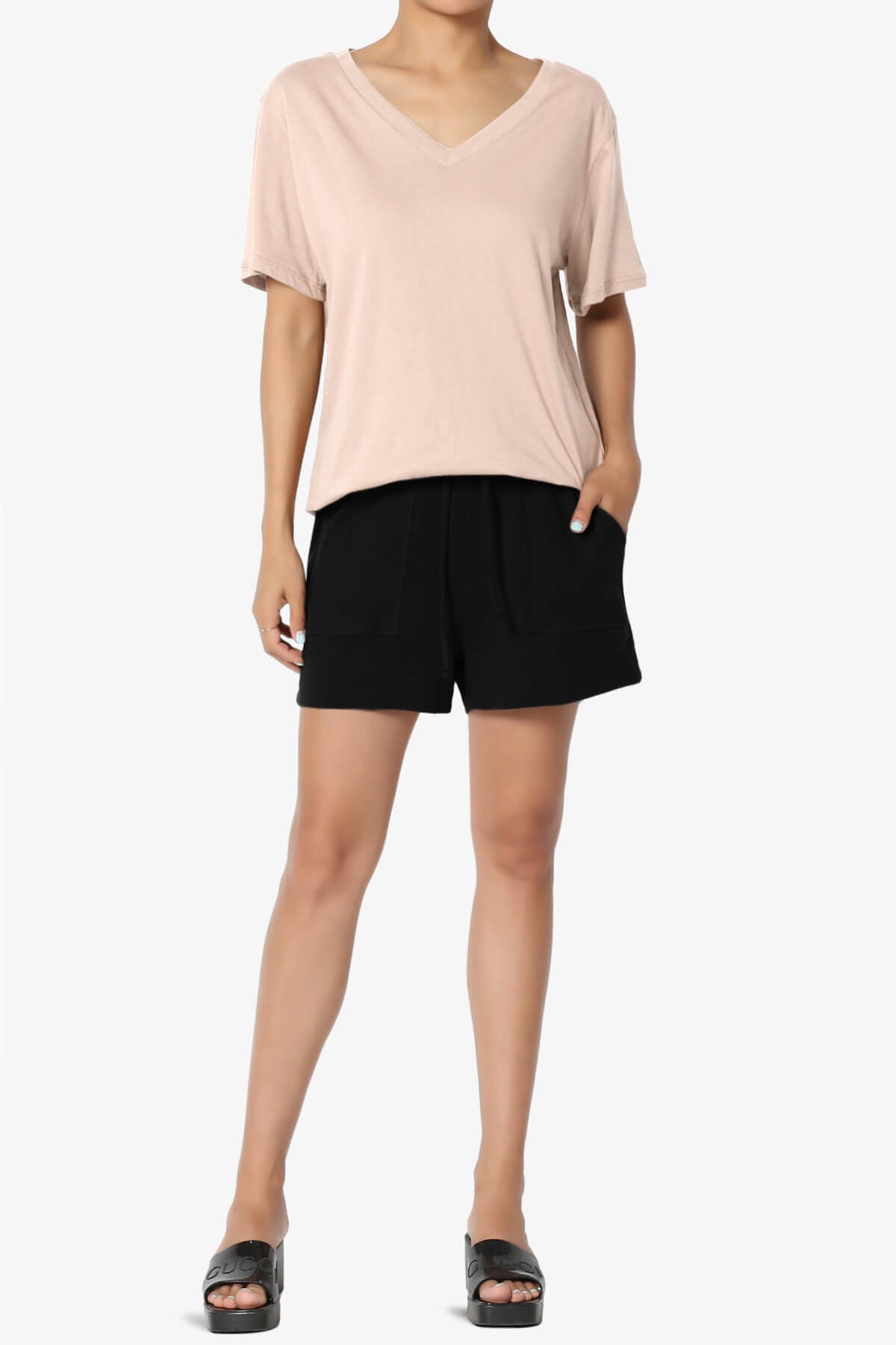Mayra V-Neck Cotton Boyfriend Tee DUSTY BLUSH_6