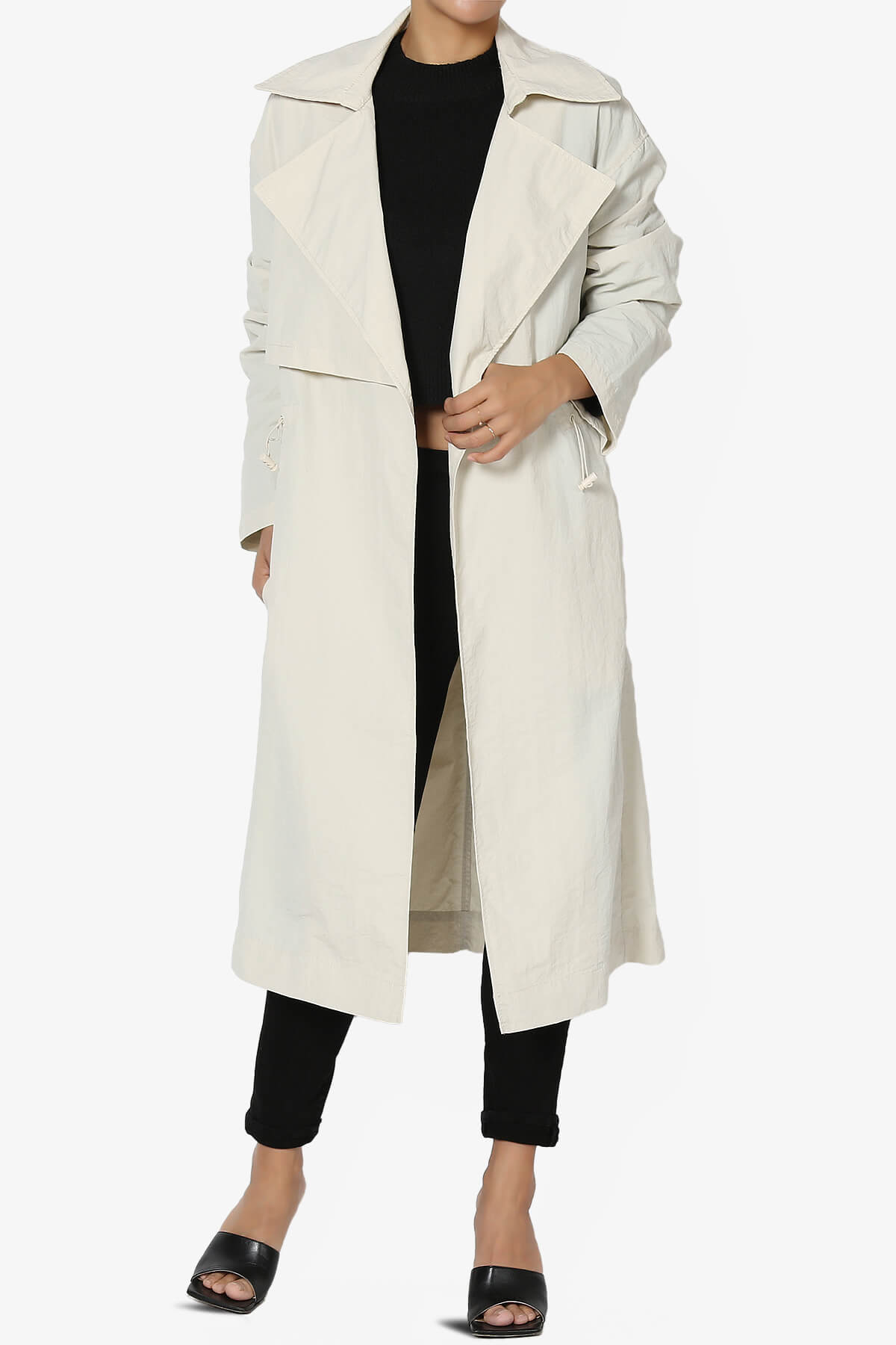 Melanie Lightweight Trench Coat CREAM_1