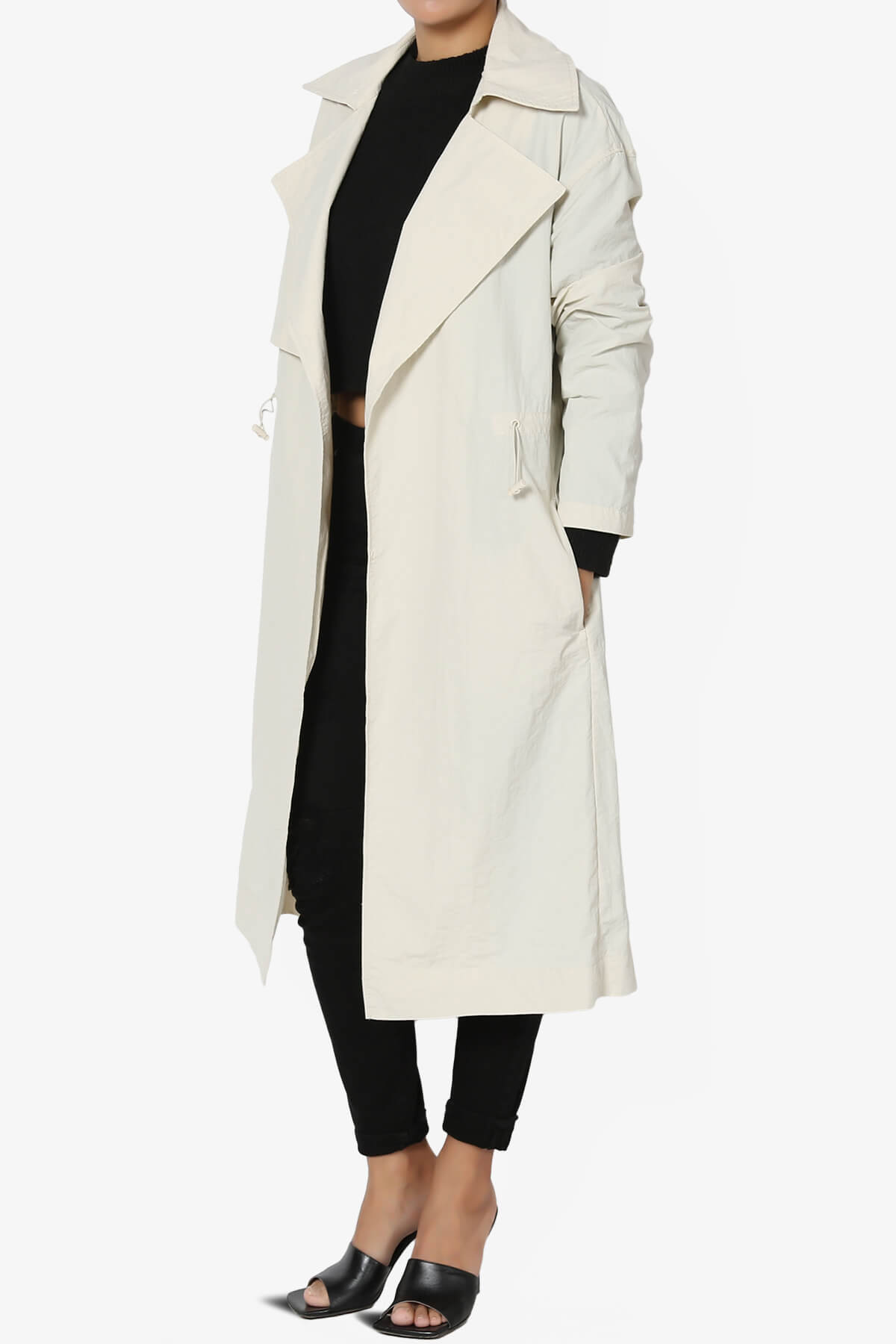 Melanie Lightweight Trench Coat CREAM_3