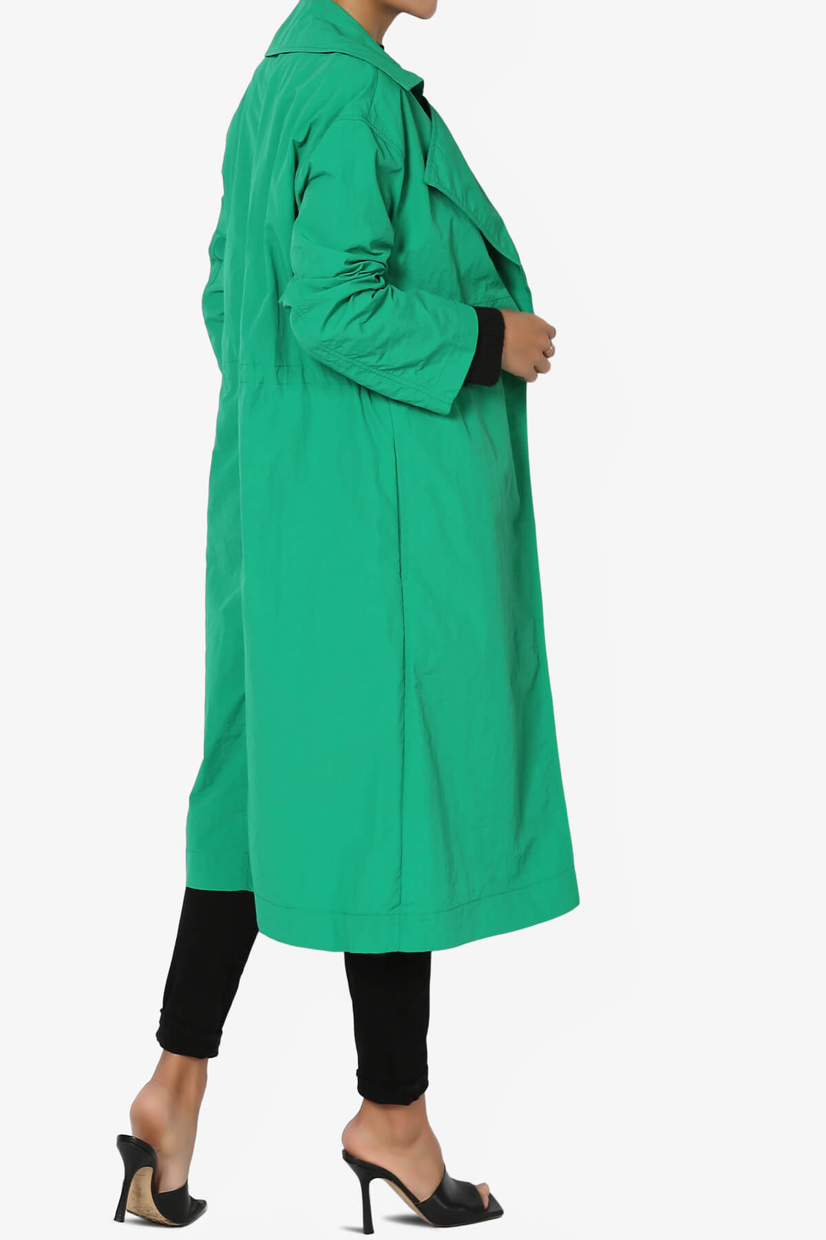 Melanie Lightweight Trench Coat DARK GREEN_4