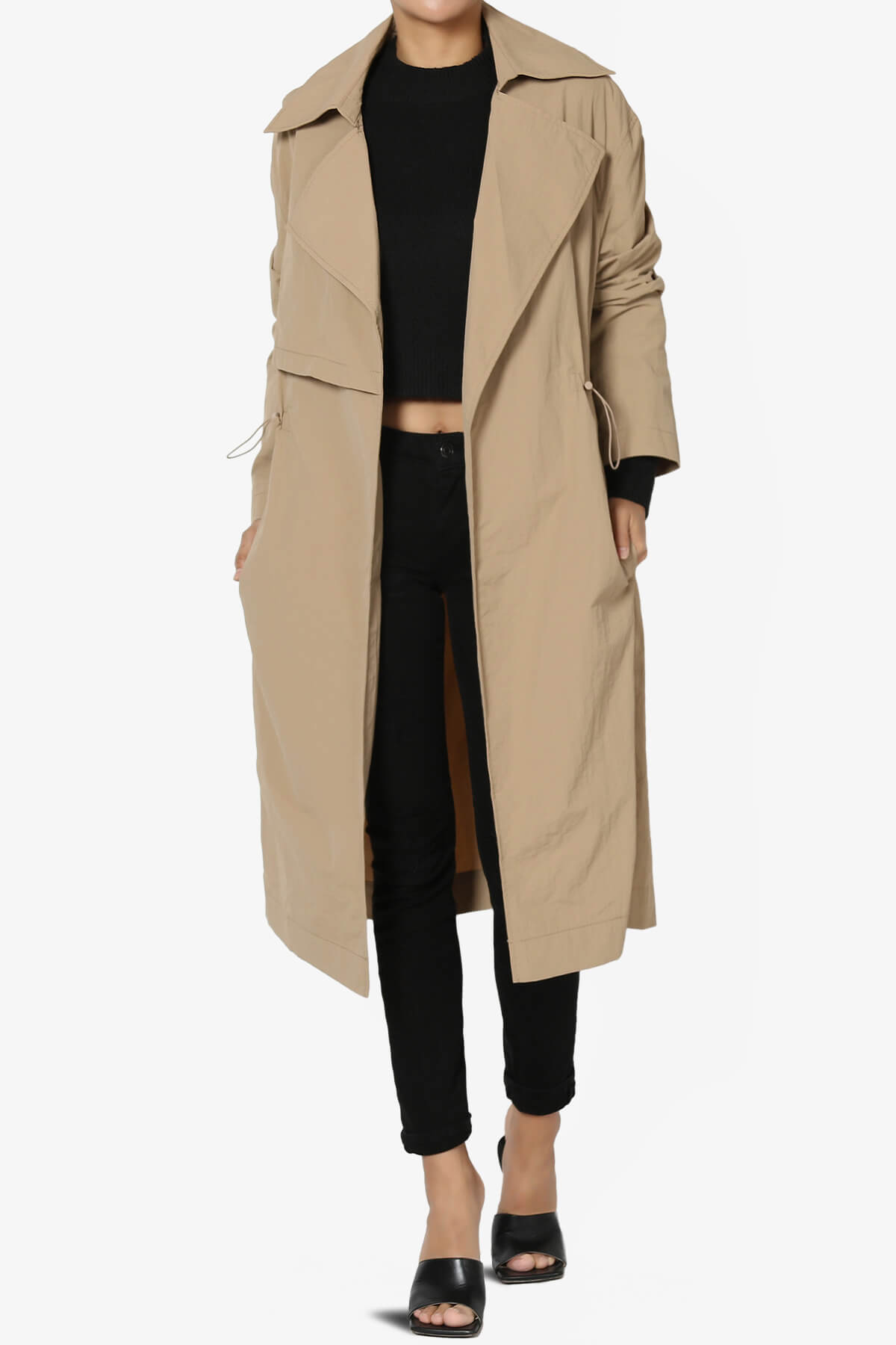Melanie Lightweight Trench Coat KHAKI_1
