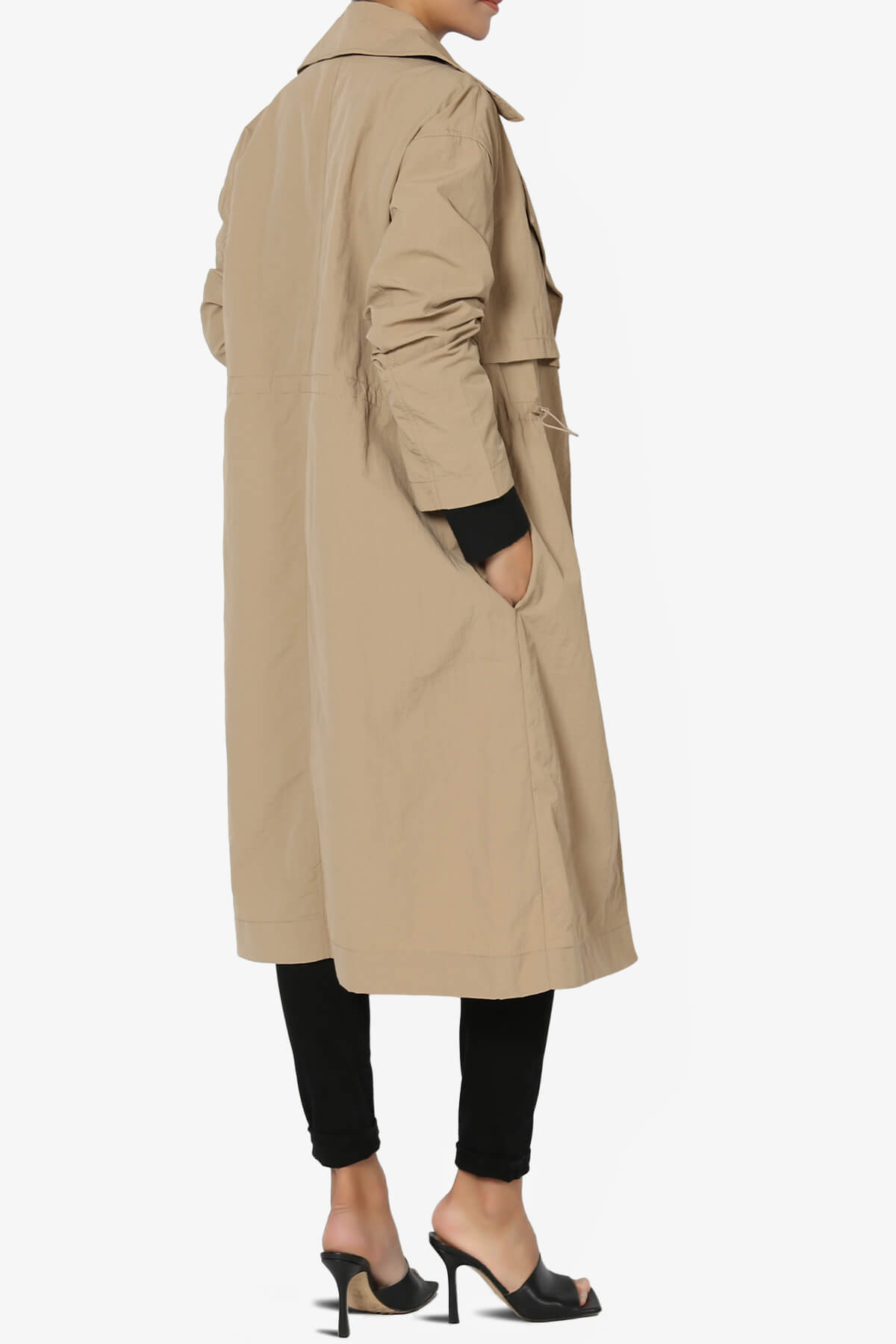 Melanie Lightweight Trench Coat KHAKI_4