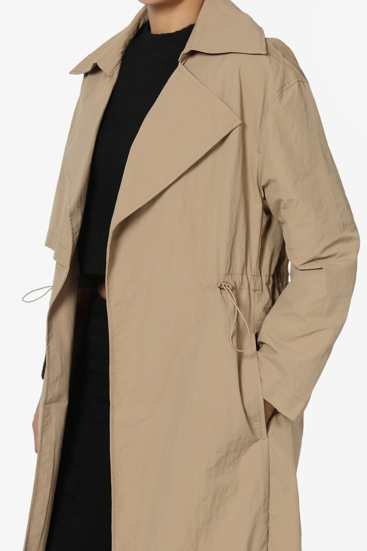 Melanie Lightweight Trench Coat KHAKI_5