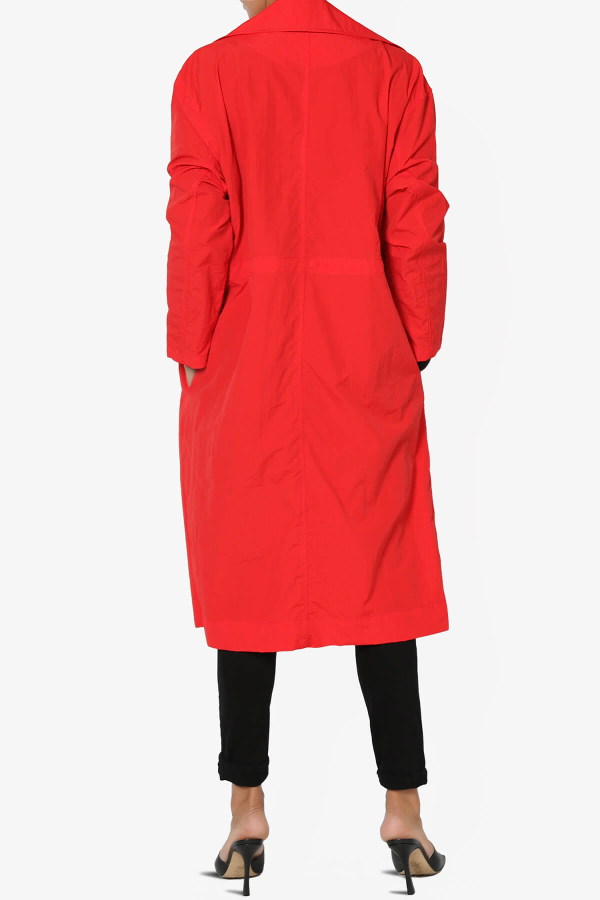 Melanie Lightweight Trench Coat RED_2