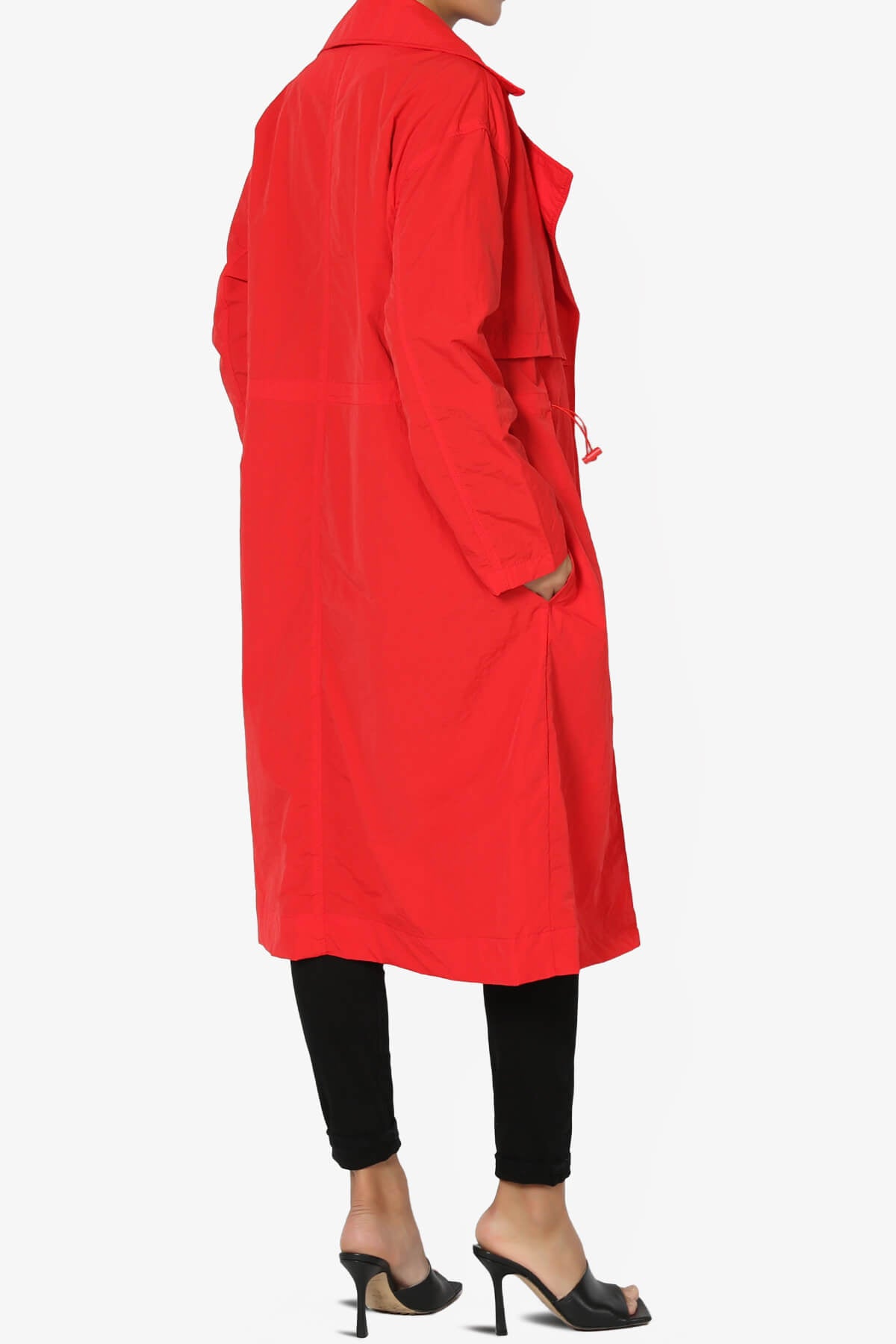 Melanie Lightweight Trench Coat RED_4
