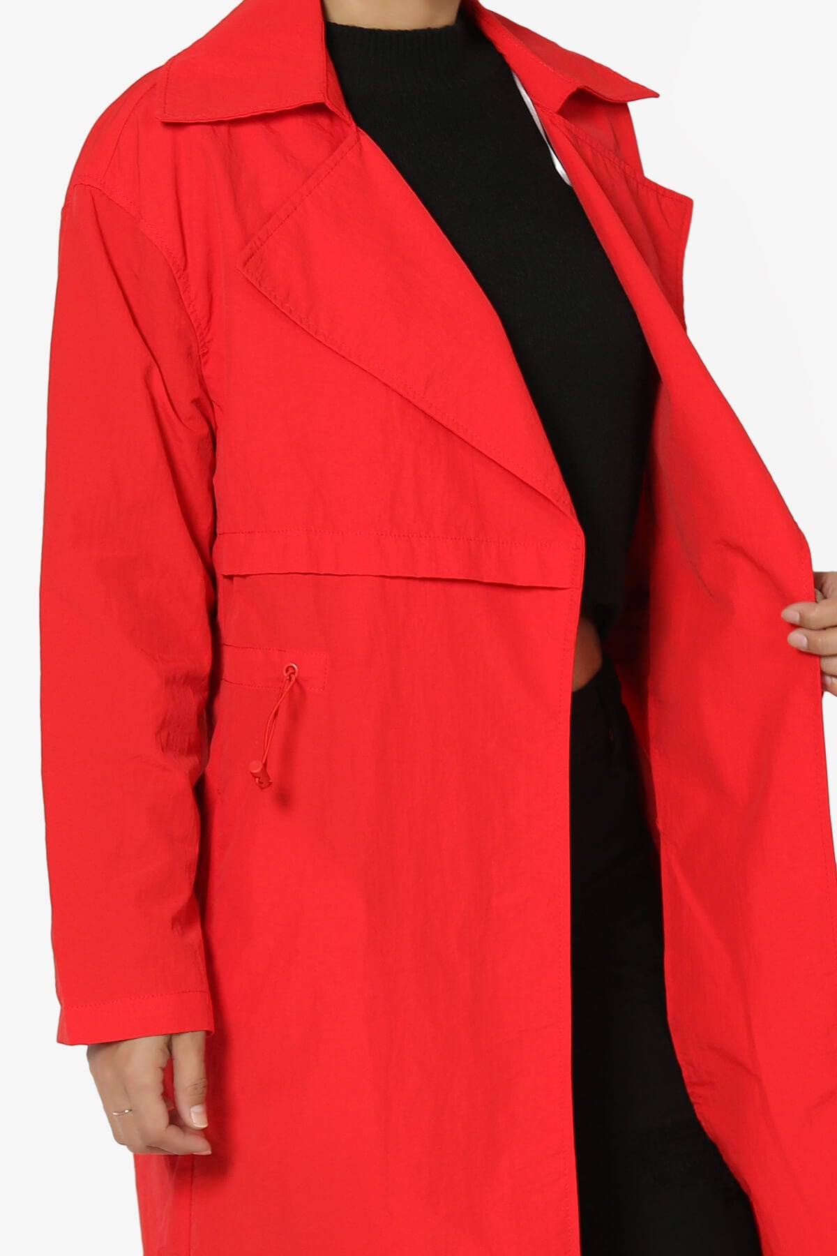 Melanie Lightweight Trench Coat RED_5