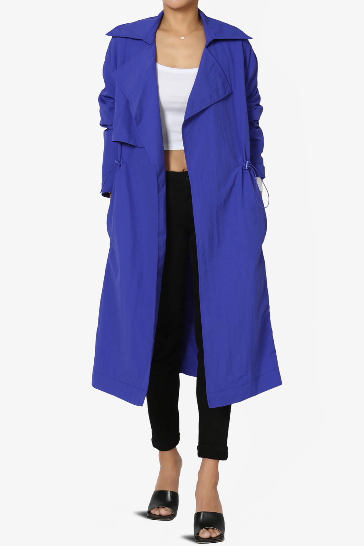 Melanie Lightweight Trench Coat ROYAL BLUE_1