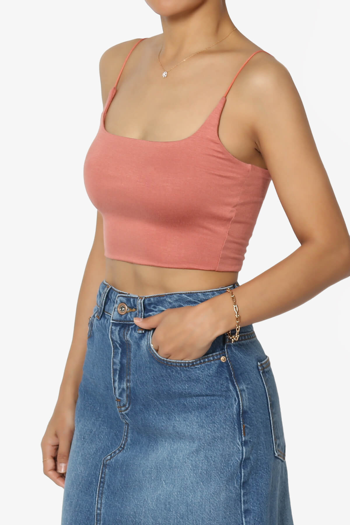 Milina Double Layered Jersey Brami ASH ROSE_3