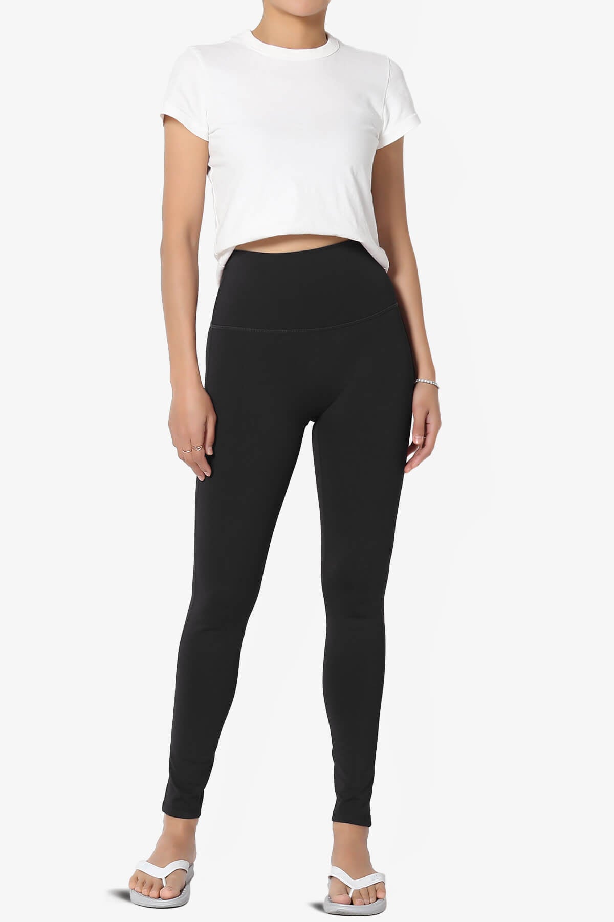 Mosco Athletic High Rise Ankle Leggings BLACK_6