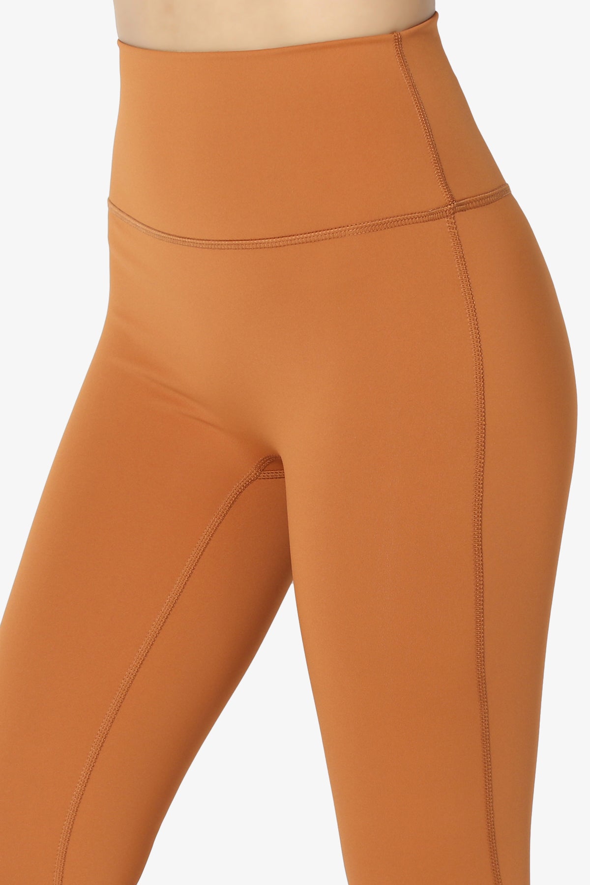 Mosco Athletic Tummy Control Workout Leggings ALMOND_5