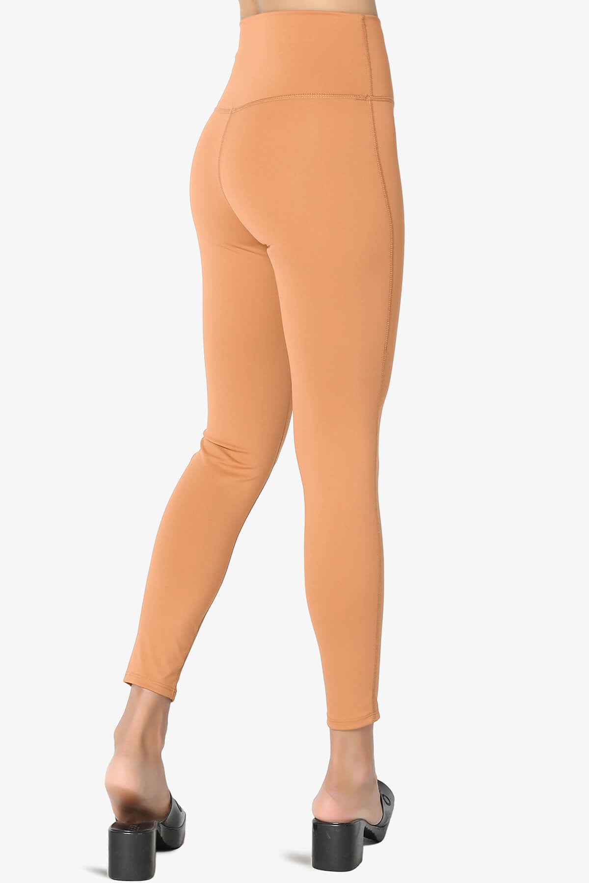 Mosco Athletic Tummy Control Workout Leggings BUTTER ORANGE_1