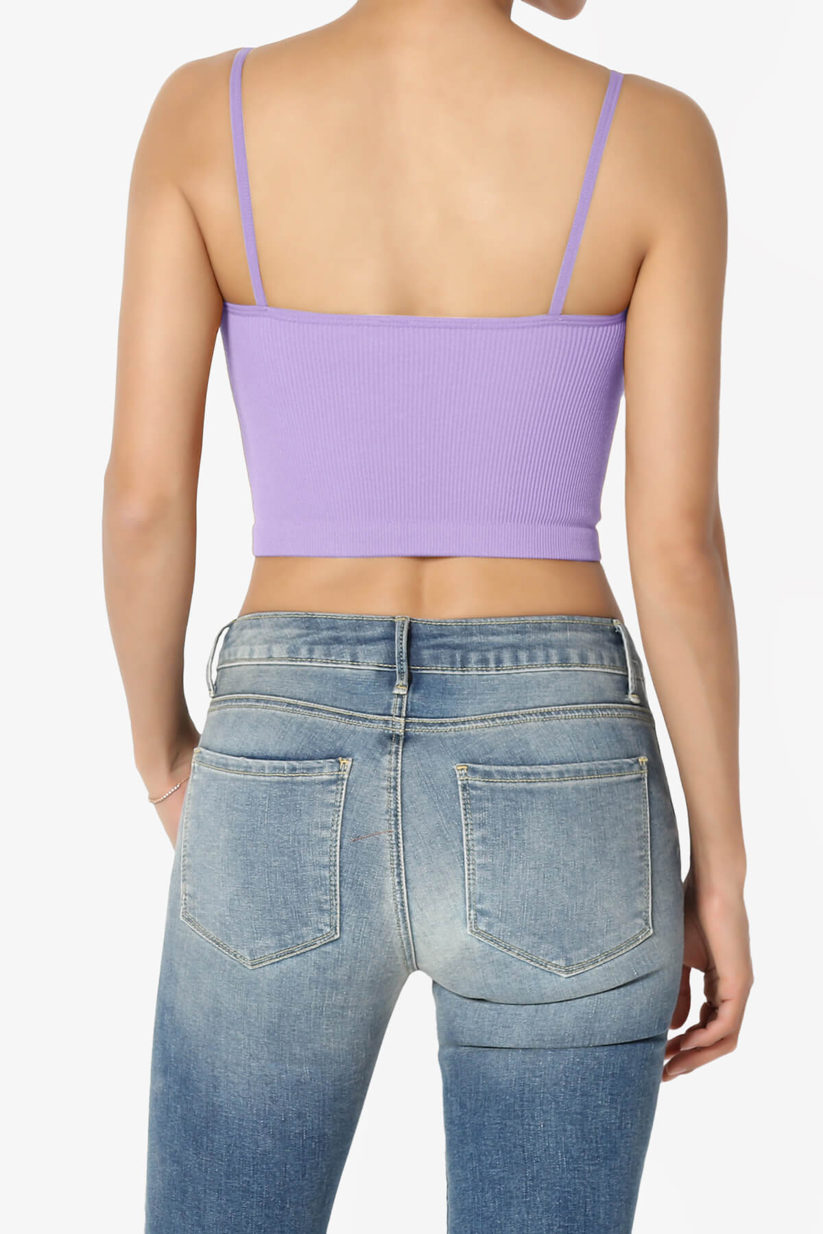 Nadeen Ribbed Seamless Crop Cami LAVENDER_2