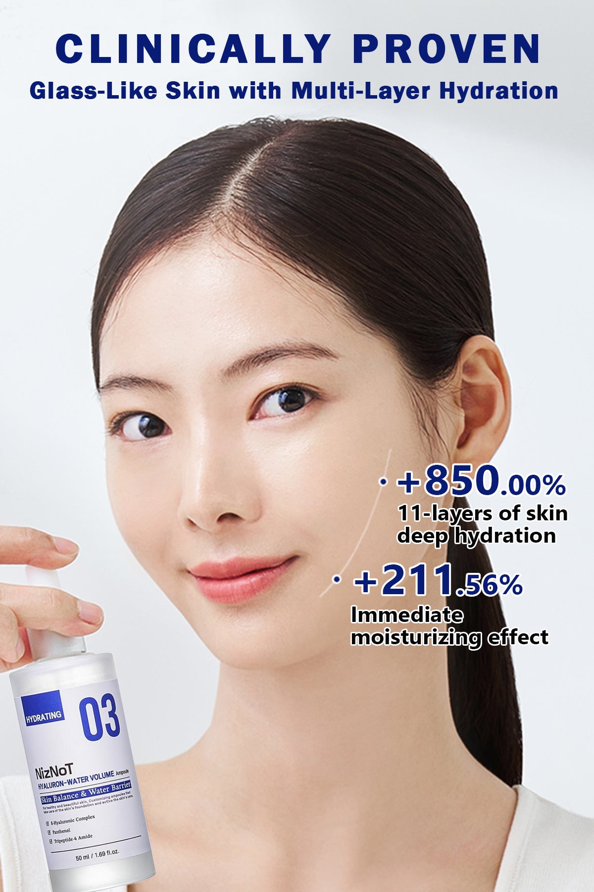 NizNoT 03 Hydrating Hyaluron Water Volume Ampoule 50ml/1.69fl.oz